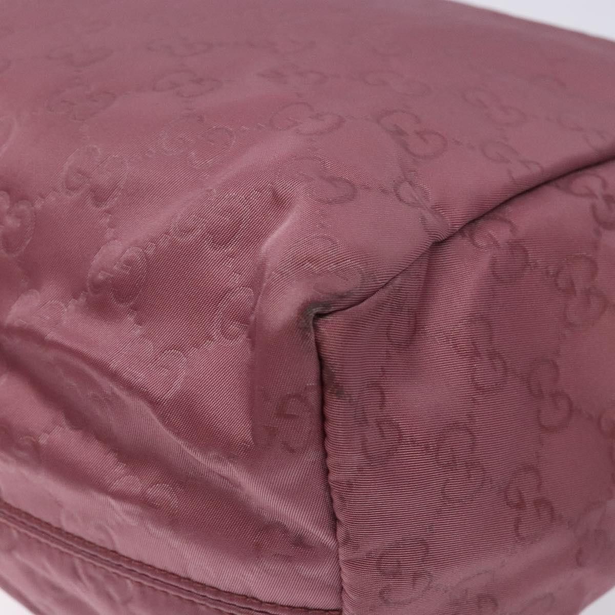 Gucci GUCCI GG Canvas Tote Bag Nylon Pink Silver Size ONE SIZE - 12 Thumbnail