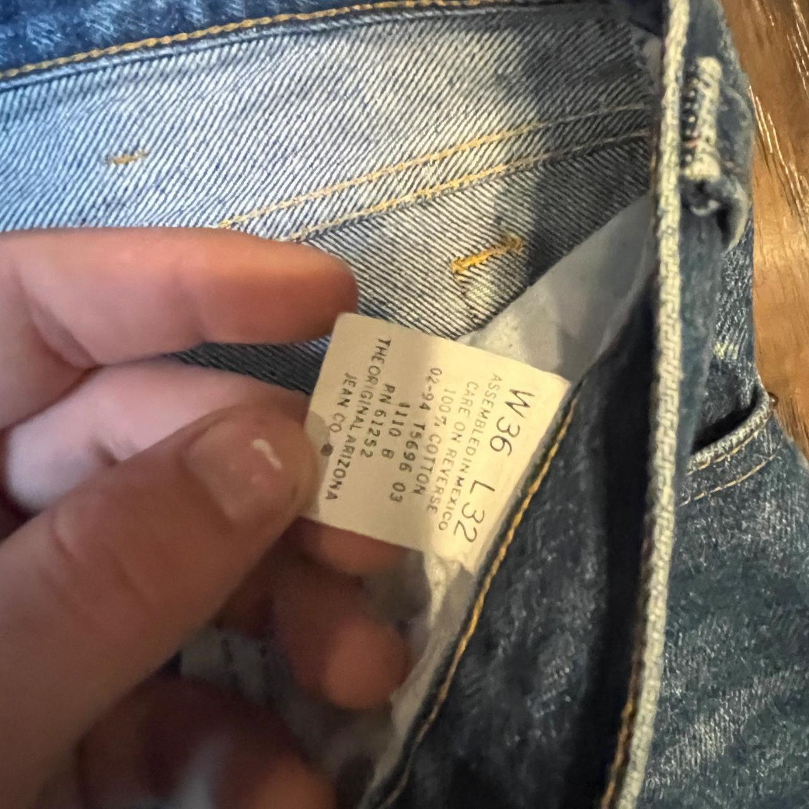 Levi's Vintage faded blue denim jeans Size US 36 / EU 52 - 2 Thumbnail