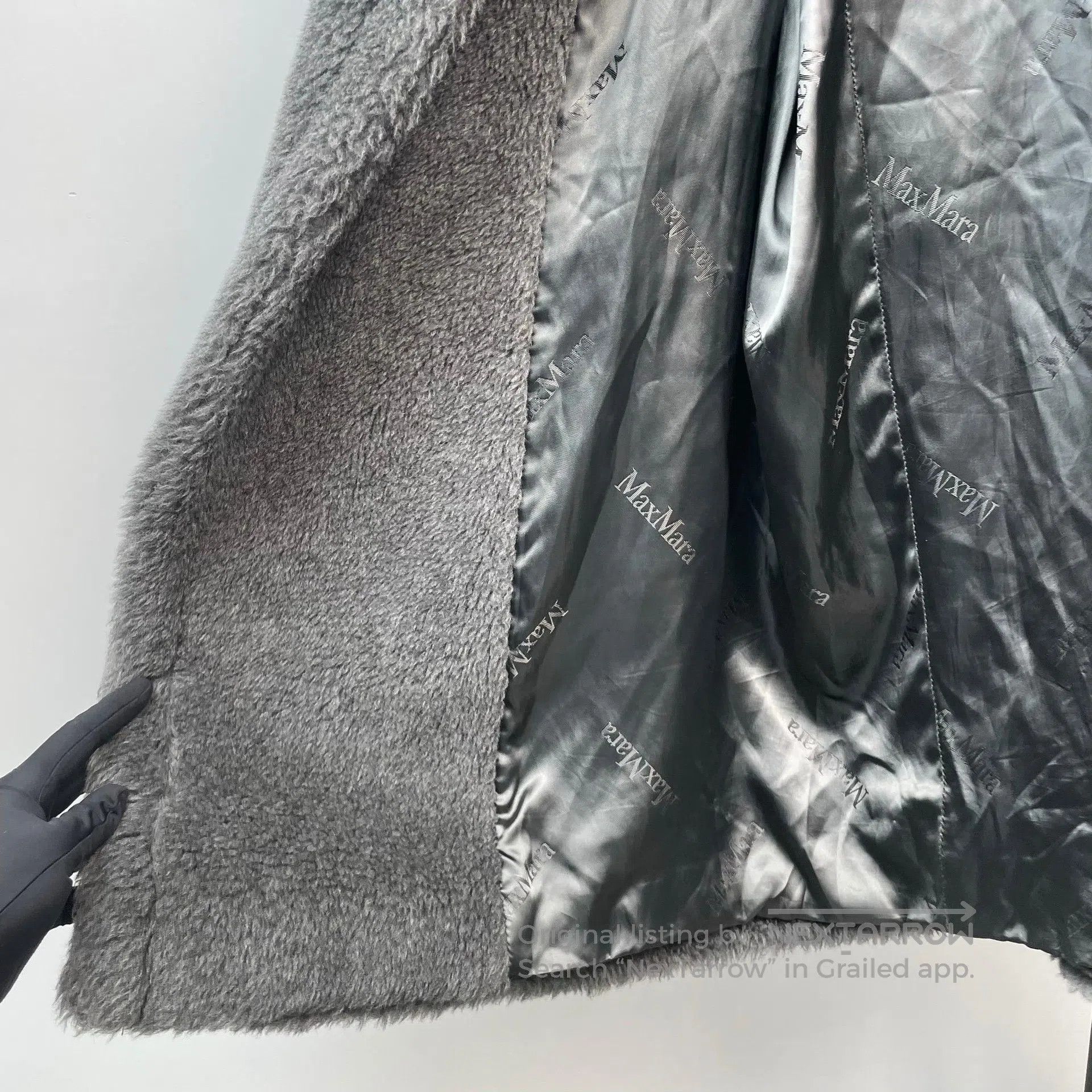 Max Mara Max Mara Dark Grey Teddy Series Teddy Bear Coat| Size S / US 4 / IT 40 - 4 Thumbnail