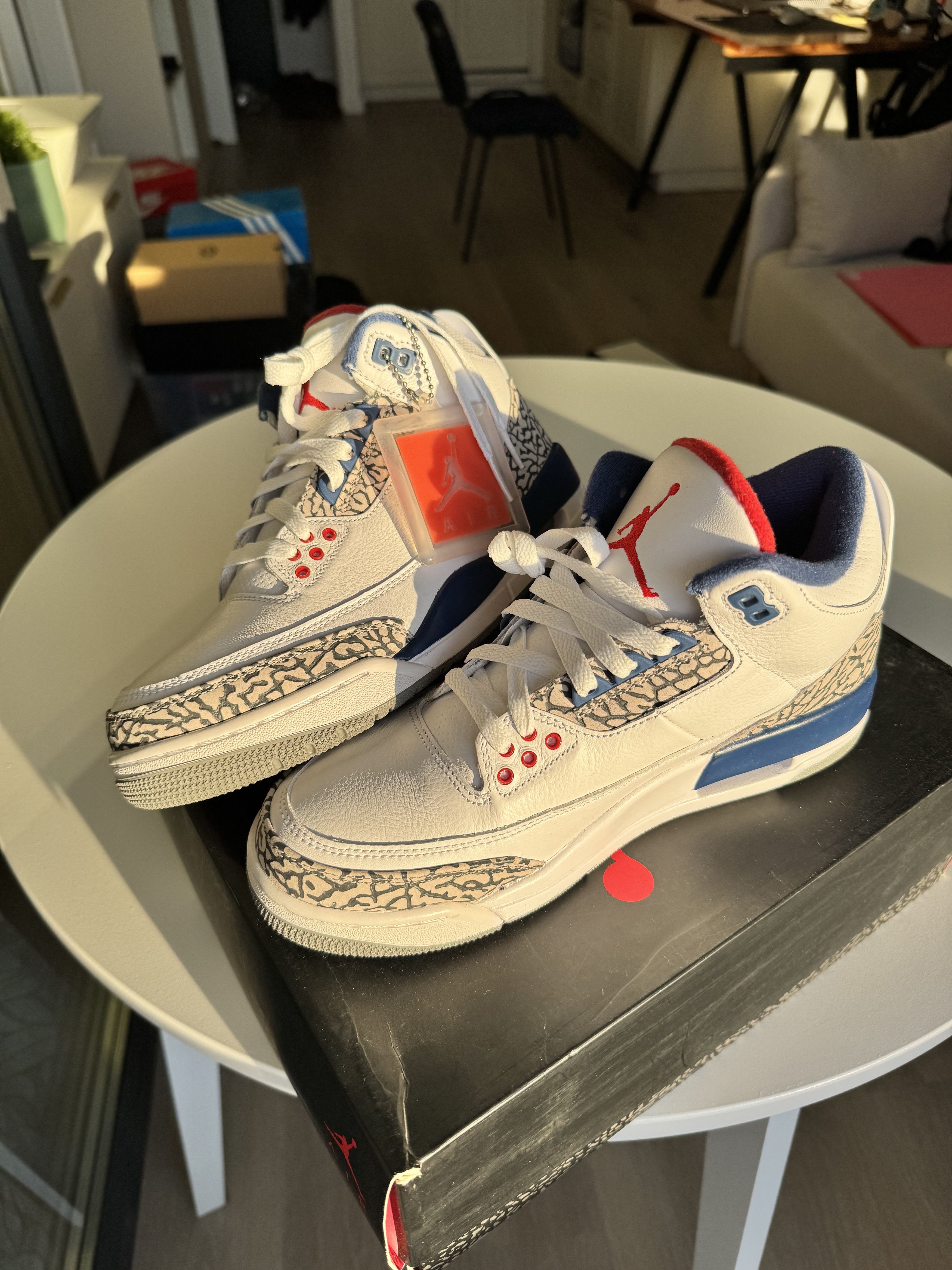 Jordan Brand Air Jordan 3 Retro OG True Blue Size US 7.5 / EU 40-41 - 2 Thumbnail