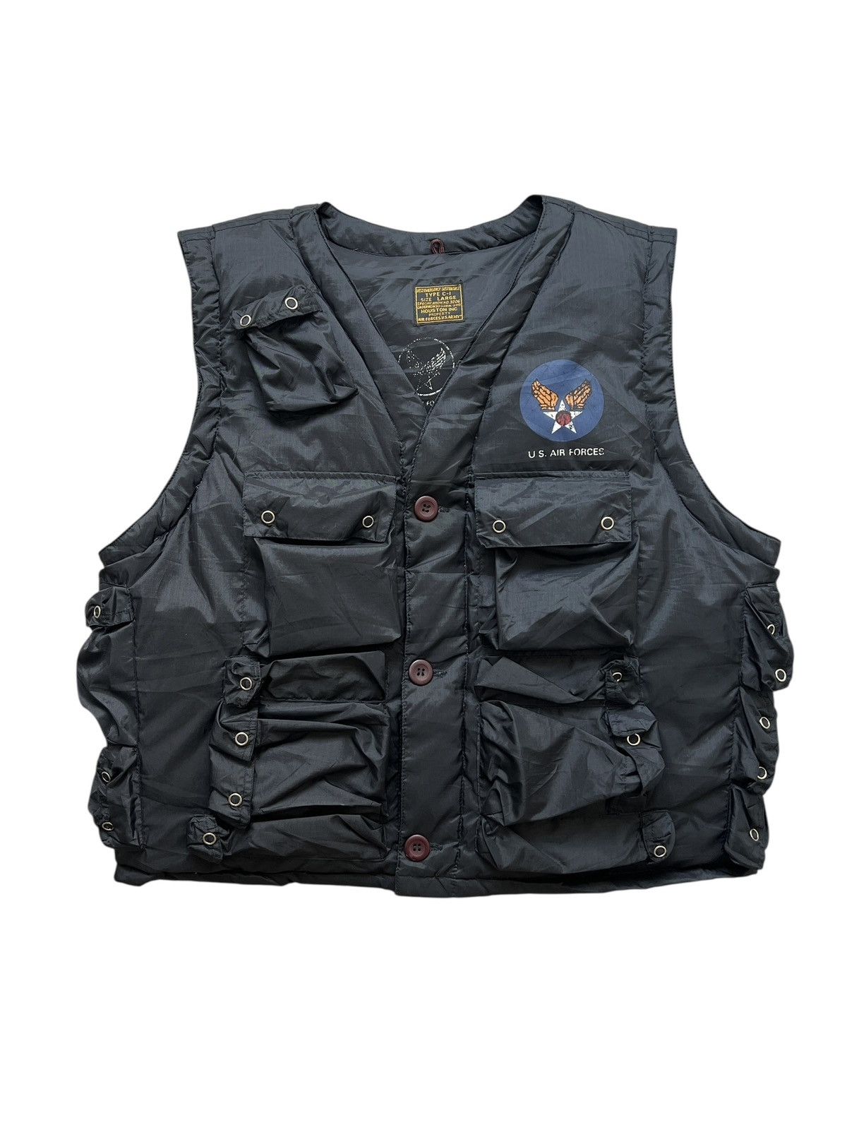 Japanese Brand Houston 🎌 Type C-1 Reproduction Military Vest Size US M / EU 48-50 / 2 - 1 Thumbnail