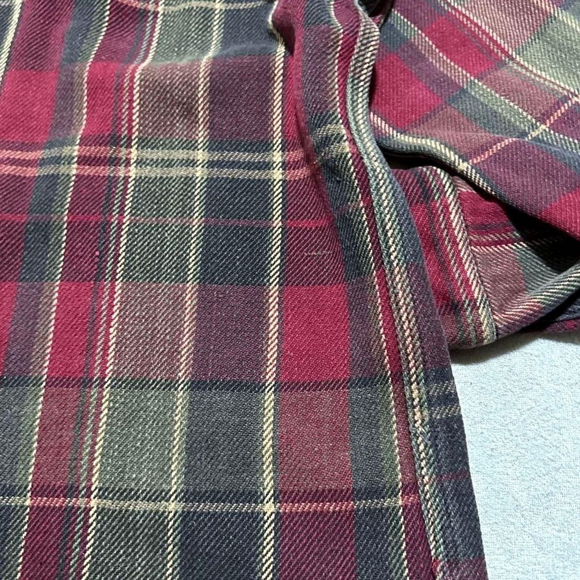 Ralph Lauren RRL RALPH LAUREN Red Tartan Check Shirt Jacket Casual Outer USED Mens L Size US L / EU 52-54 / 3 - 5 Thumbnail