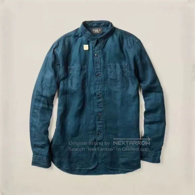 RRL Ralph Lauren RRL Ralph Lauren Depp's same linen workwear shirt shirt Size US M / EU 48-50 / 2 - 1 Thumbnail