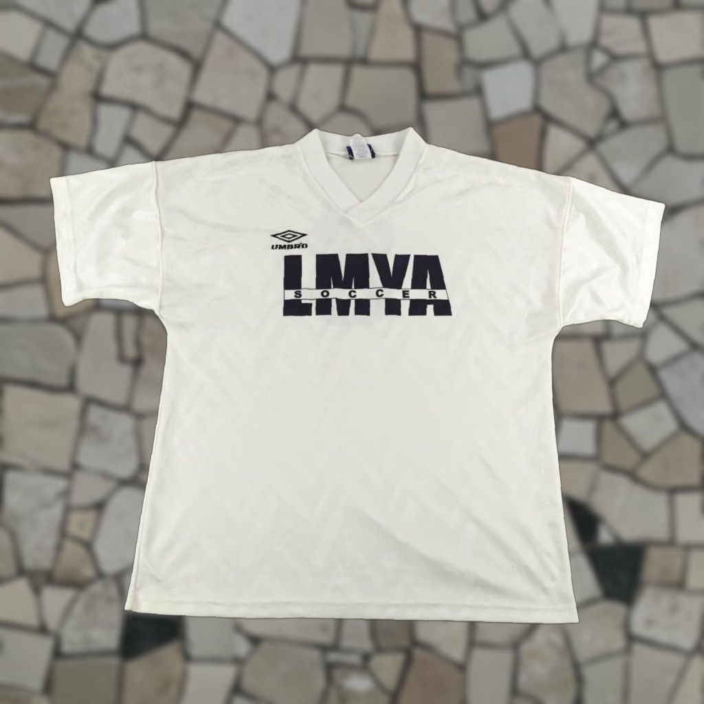 Umbro VINTAGE Umbro Jersey Shirt White Diamond 90s Soccer USA L Mens Size US L / EU 52-54 / 3 - 1 Thumbnail