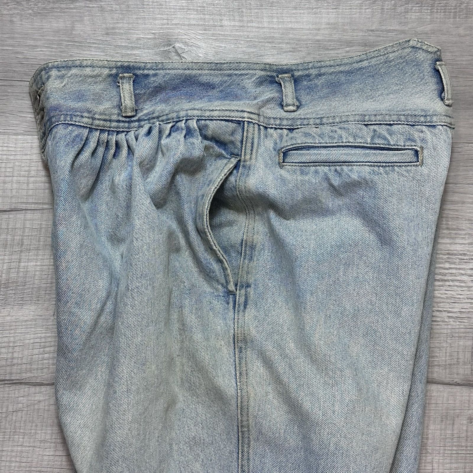 Jean × Vintage VTG GITANO Pleated High Rise Tapered Distressed Jeans Sz 14 Size 28" / US 6 / IT 42 - 7 Thumbnail