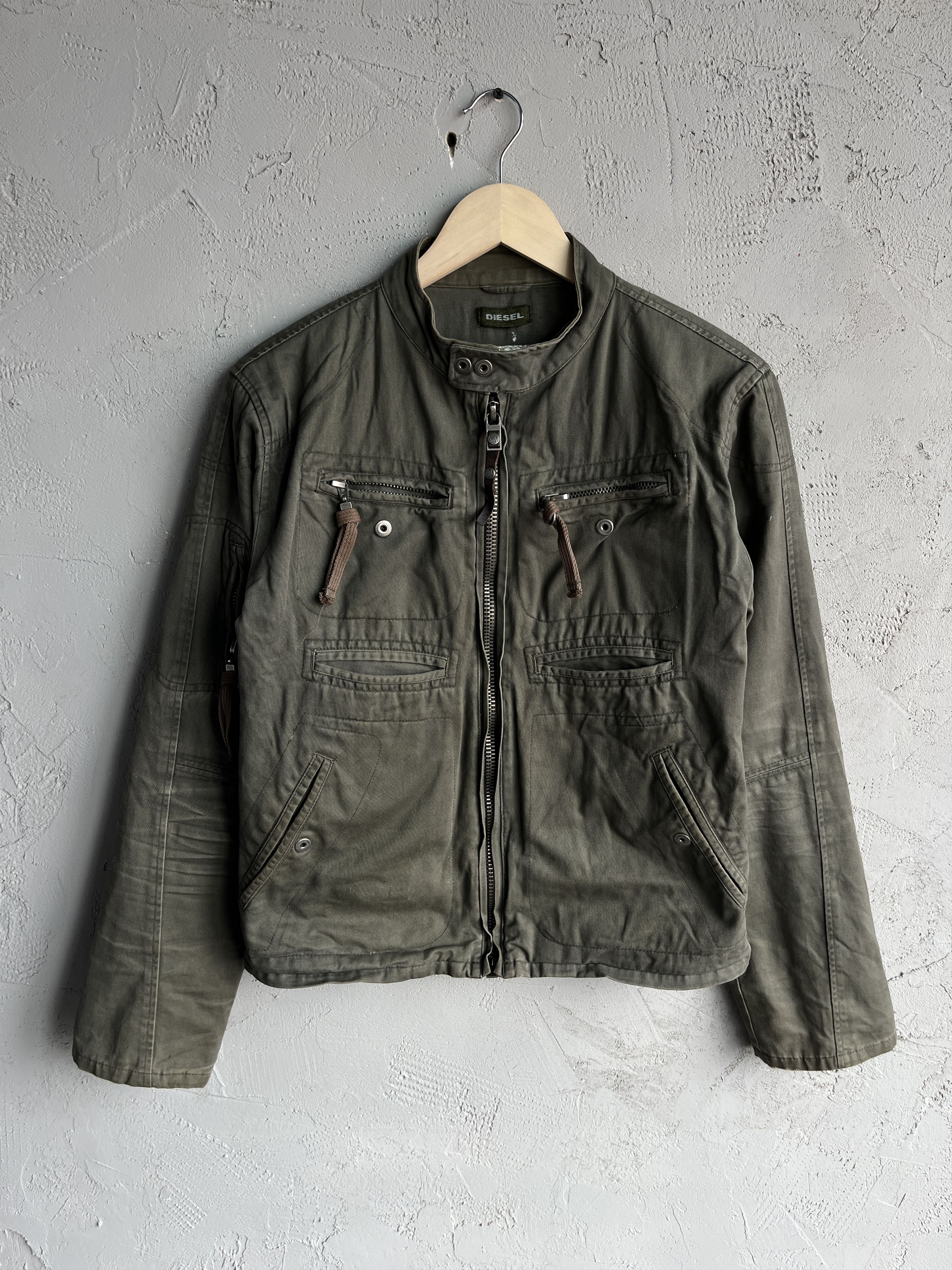 DIESEL Vintage Shury ジャケット y2k Vintage Archive Rare Y2K Diesel Full Zip Jacket Bandits