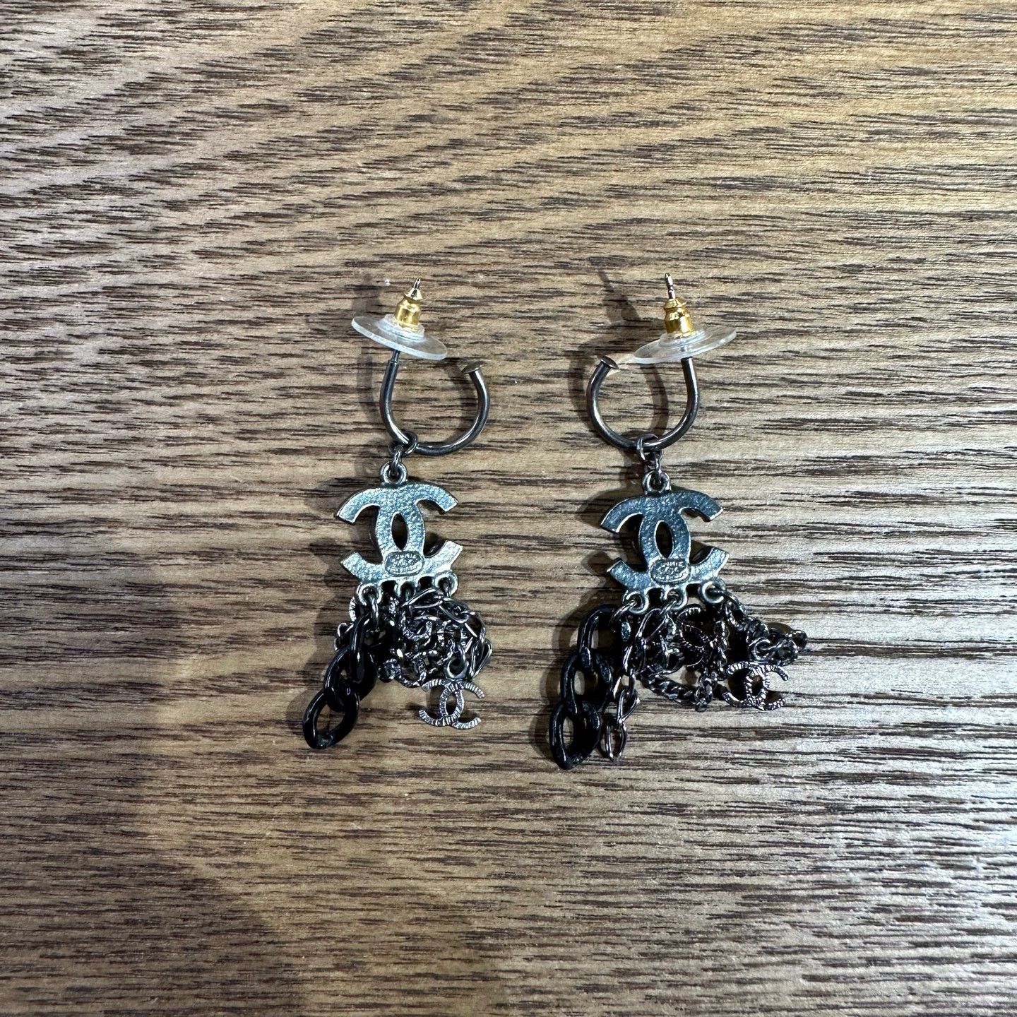 Chanel CHANEL mar488 Logo Chain Earrings Size ONE SIZE - 2 Thumbnail