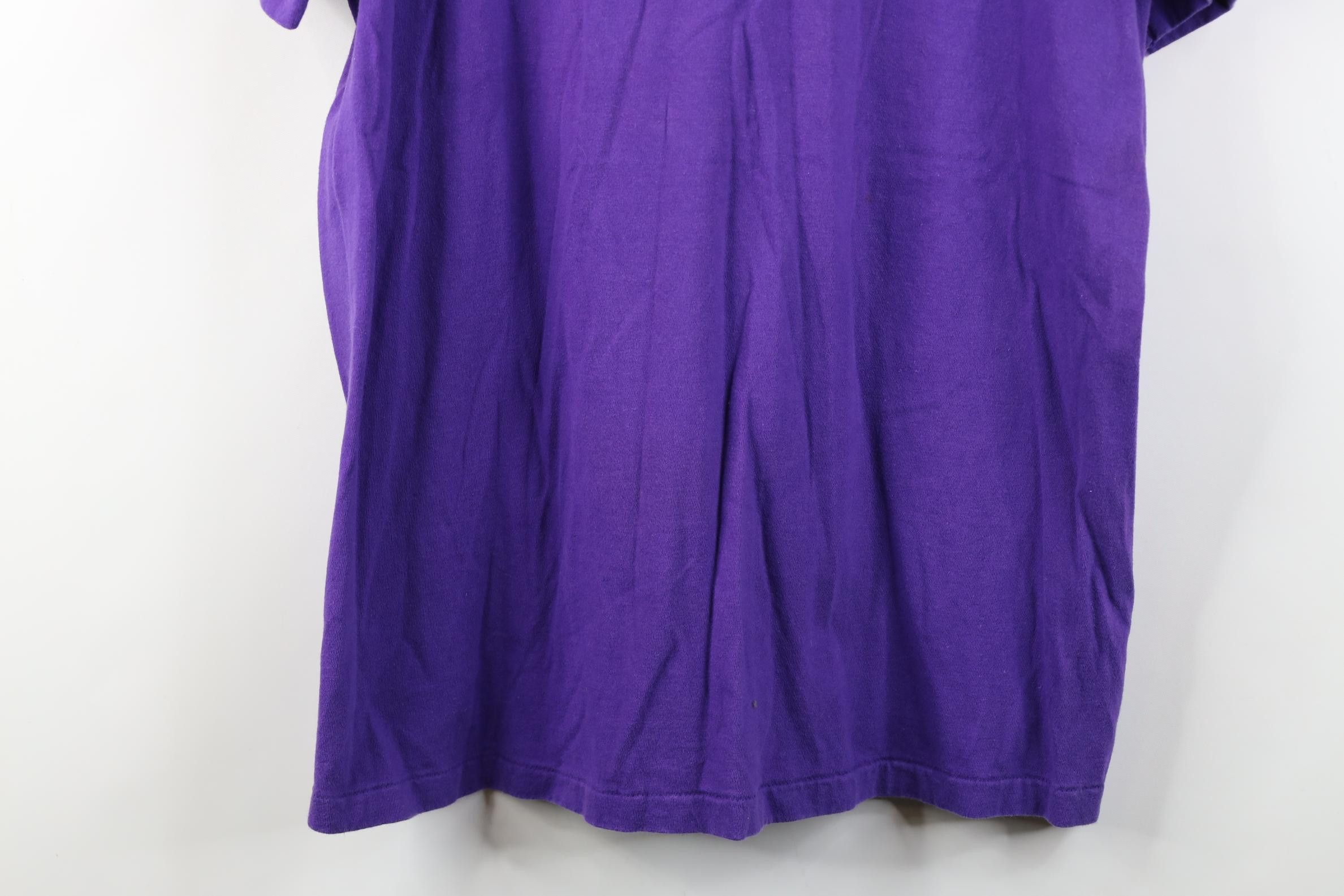 Vintage Vintage 80s Spell Out 1989 Salty Dog Cafe T-Shirt Purple USA Size US XL / EU 56 / 4 - 3 Thumbnail