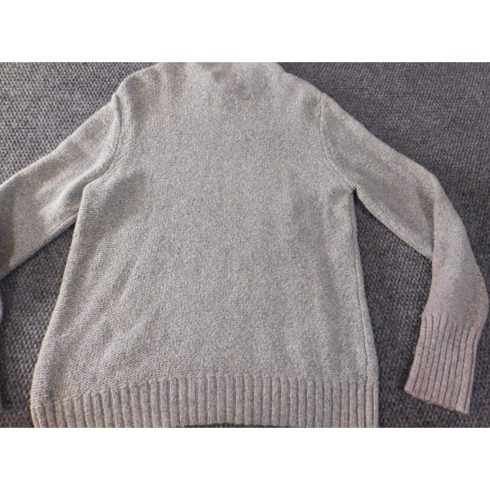 Vintage St. John's Bay Sweater Pullover Womens XL Gray Knit Lightweight Stretch Crew Neck Long Sleeve Size XL / US 12-14 / IT 48-50 - 7 Thumbnail