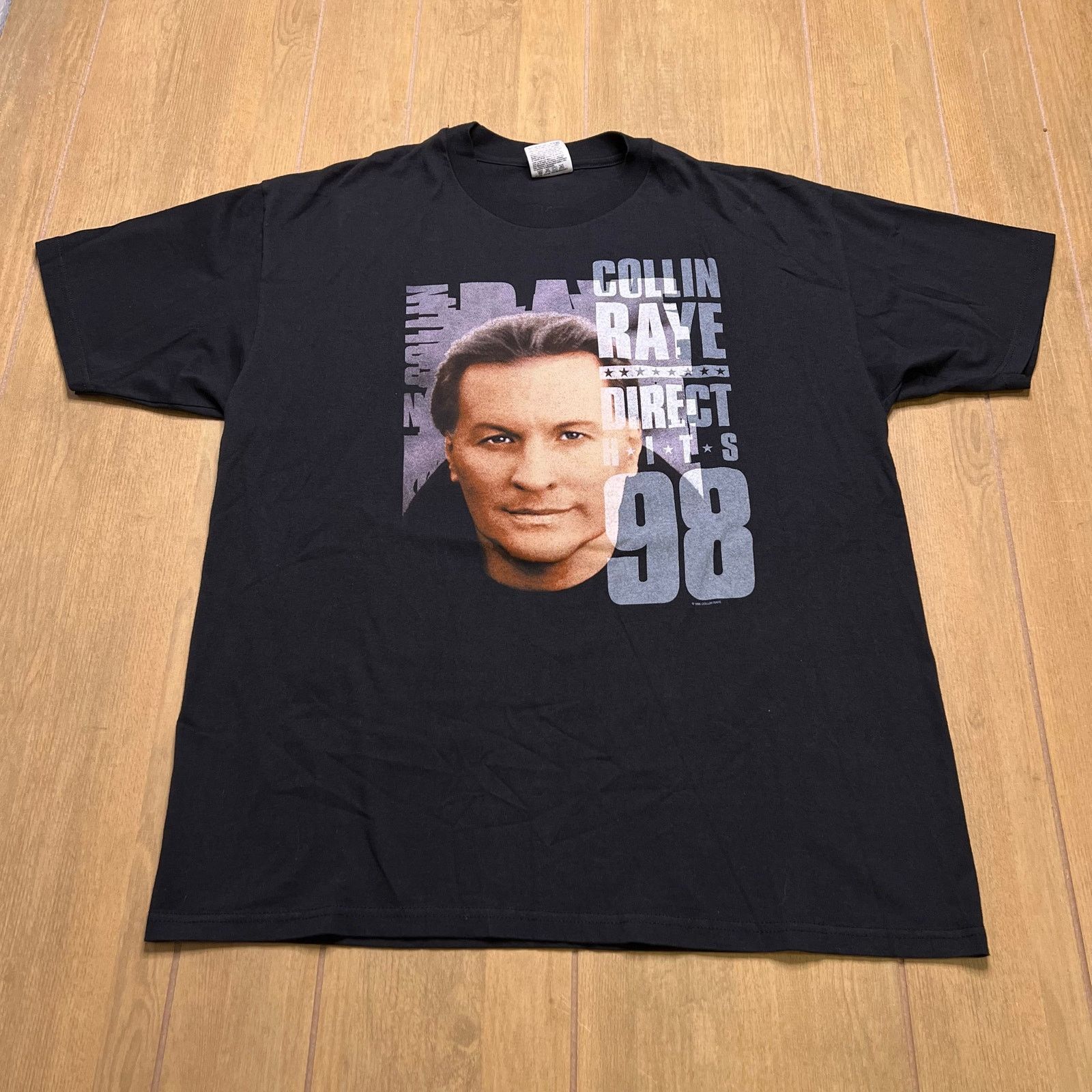 Hanes Vintage 90s Collin Raye "Direct Hits" t-shirt Men Sz XL Size US XL / EU 56 / 4 - 1 Thumbnail