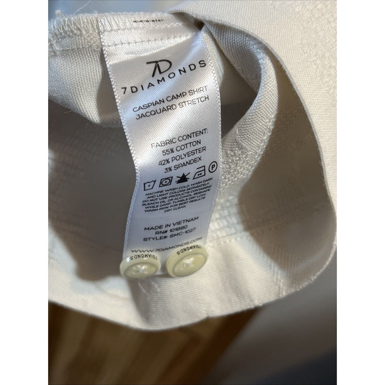 7Diamonds 7 Diamonds 4 Way Stretch M Button Up Men’s XXL White Shirt Size US XXL / EU 58 / 5 - 9 Thumbnail