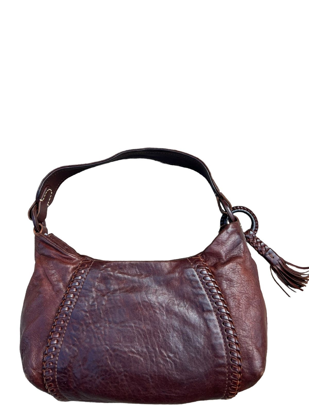 Leather genten Japan Patina Leather Mini Hobo Bag Size ONE SIZE - 6 Thumbnail