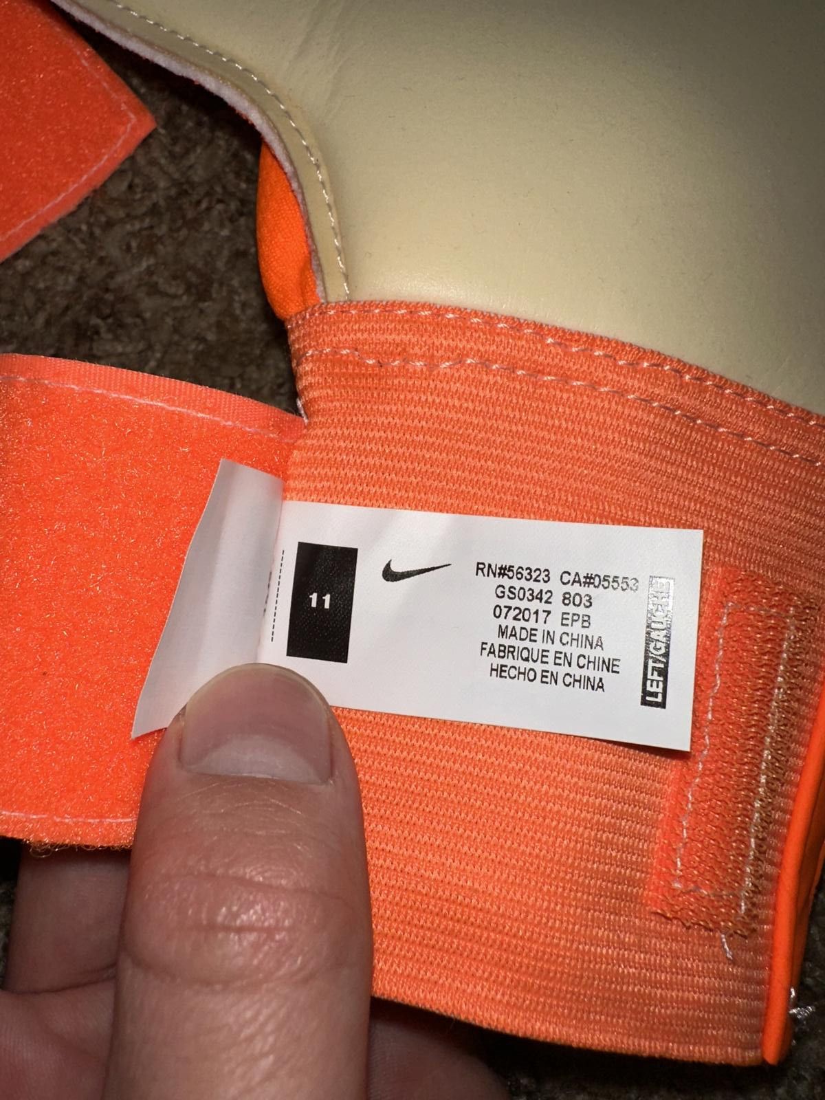 Nike Nike Glove Vapor GK Spyne Pro Soccer Goalkeeper Orange Glove Adult Unisex Size ONE SIZE - 7 Thumbnail