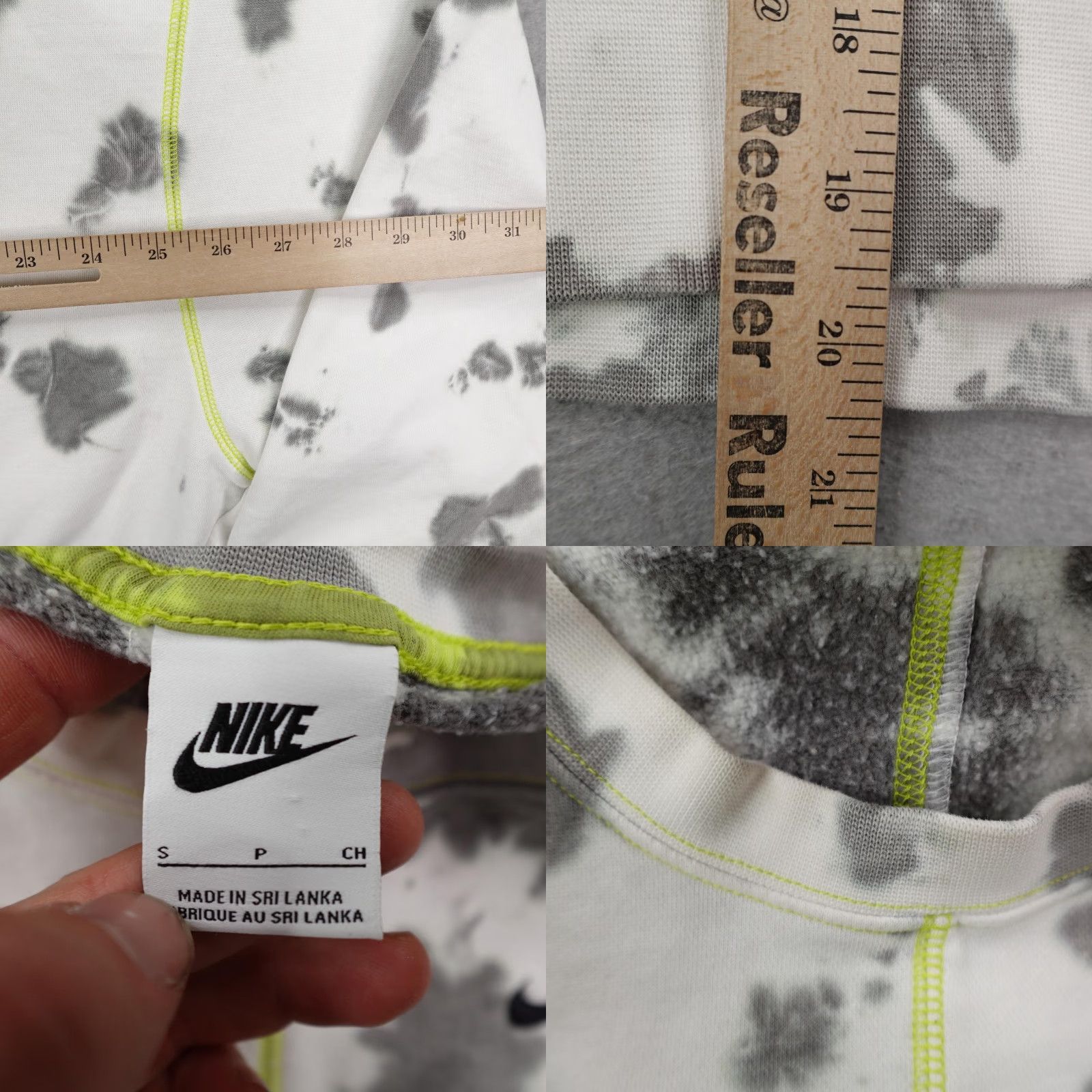 Nike Nike Sweatshirt Womens Small White Tie Dye Crewneck Cropped Oversized Pullover Size S / US 4 / IT 40 - 8 Thumbnail