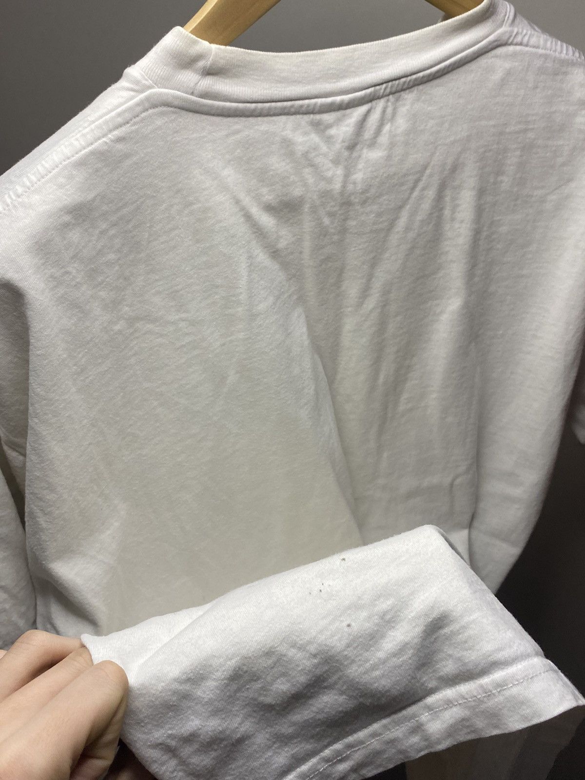 Nike × Vintage Vintage 90s Nike Small Swoosh Basic Wased Tee Size US L / EU 52-54 / 3 - 8 Thumbnail