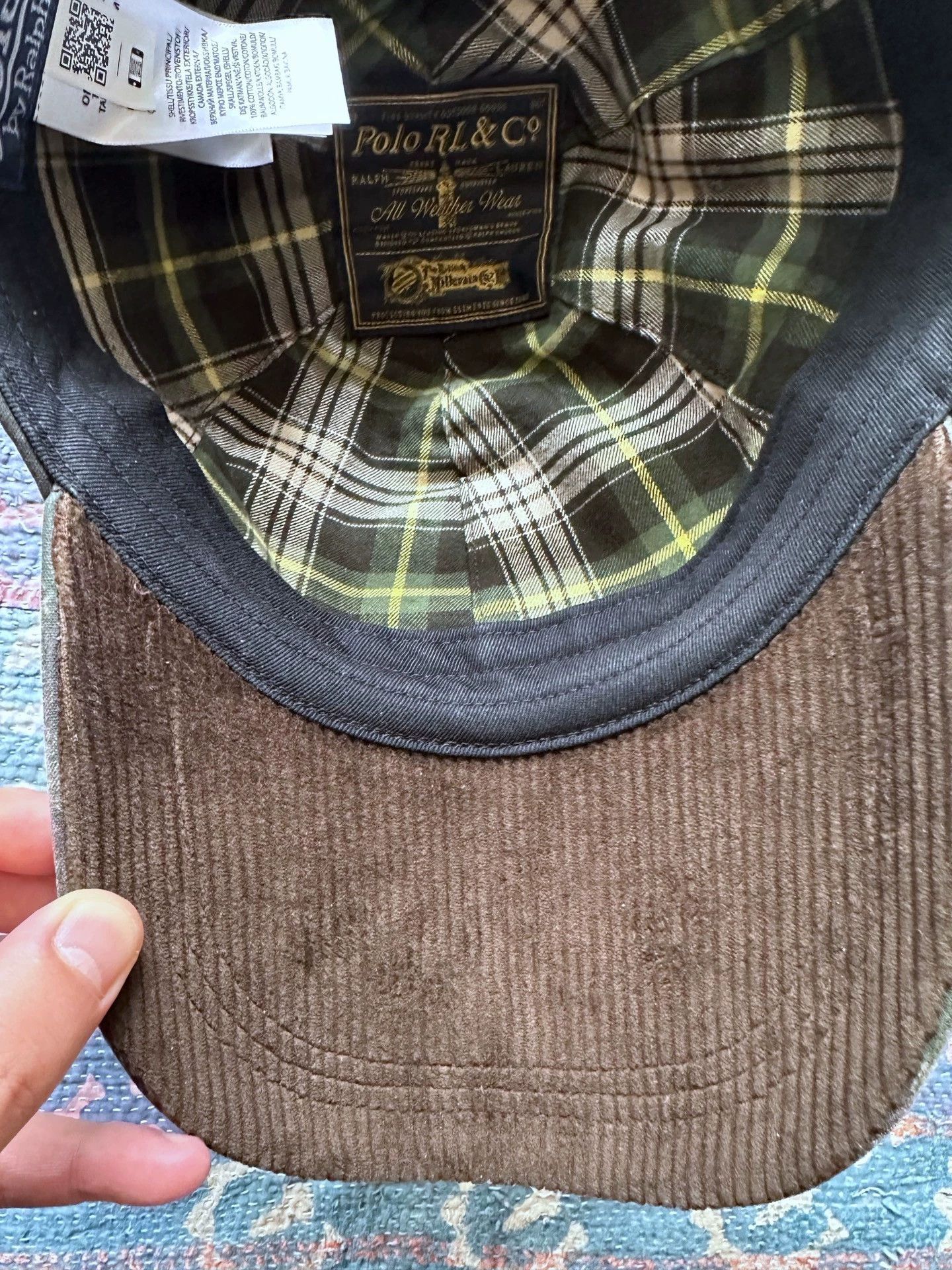 RRL Ralph Lauren RRL Waxed Baseball Cap Authentic OS Worn 3x Size ONE SIZE - 3 Thumbnail