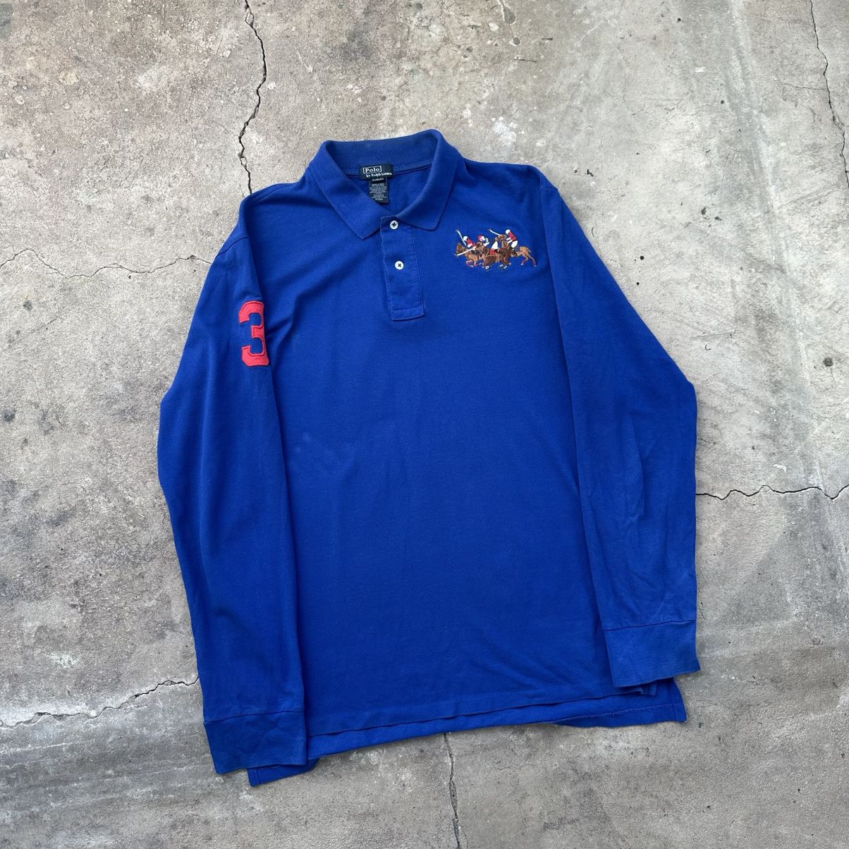 Polo Ralph Lauren Ralph Lauren big pony vintage rugby long sleeve Size US M / EU 48-50 / 2 - 2 Thumbnail