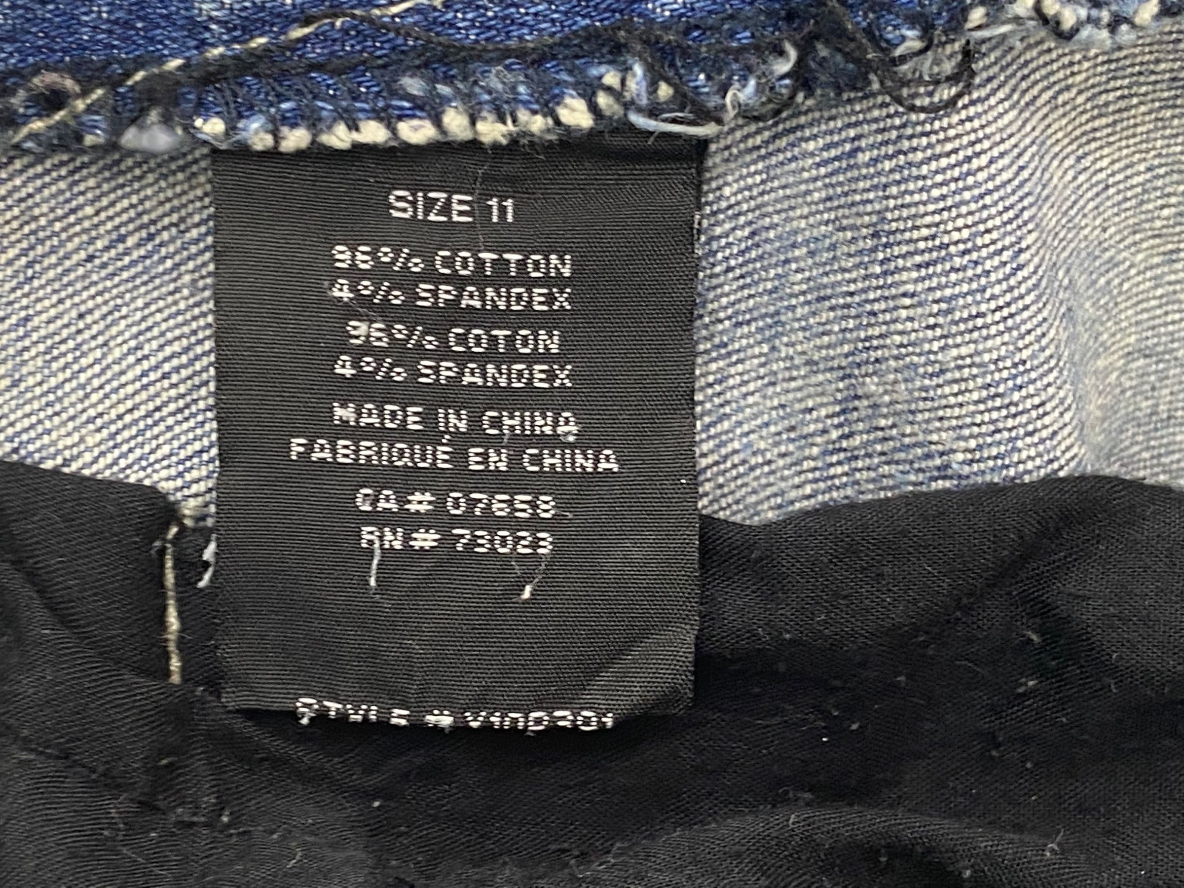 Japanese Brand Seduction FD Denim Flare Jeans Size 27" / US 4 / IT 40 - 9 Thumbnail