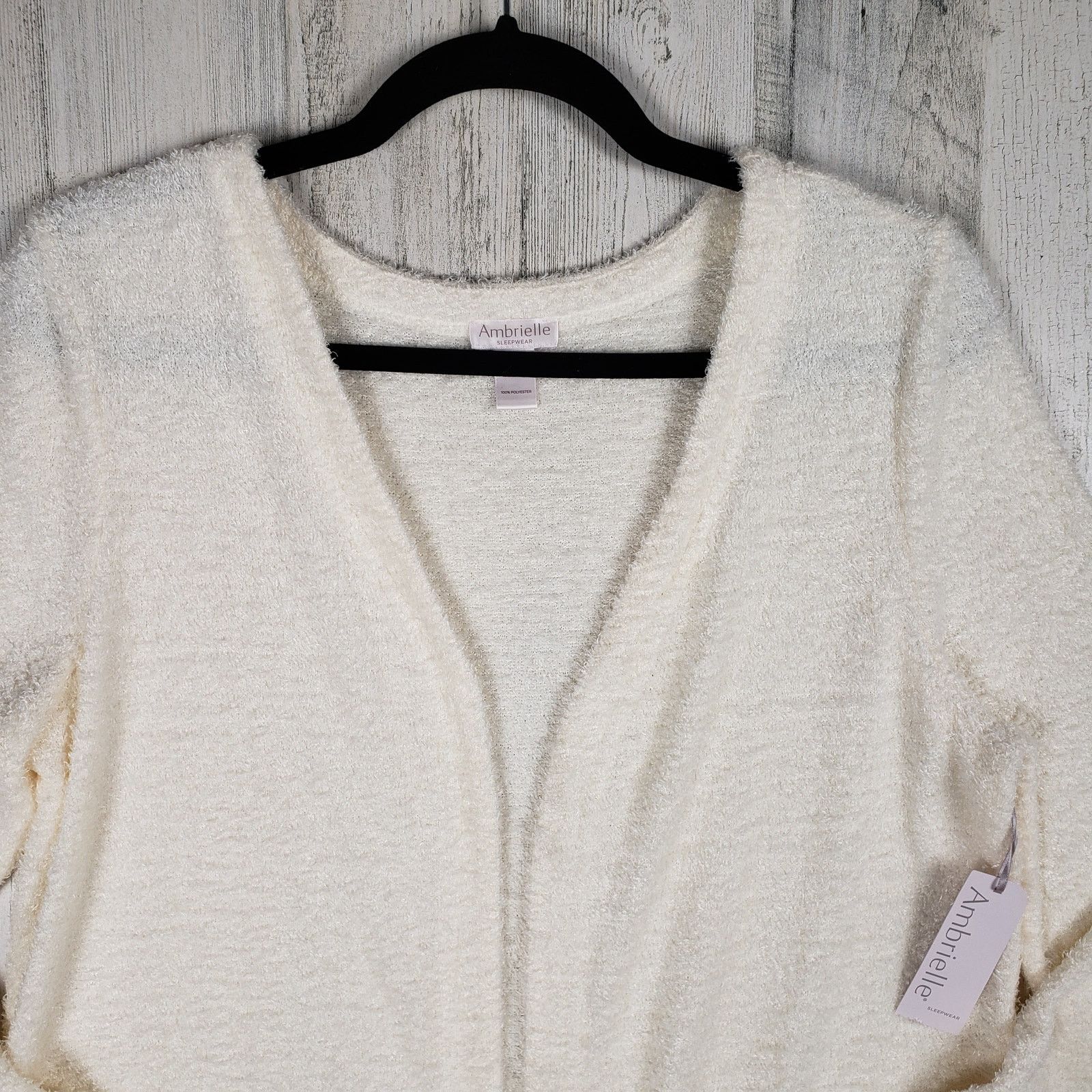 Other NWT Ambrielle Pristine Ivory Open Front House Coat Small Size S / US 4 / IT 40 - 3 Thumbnail