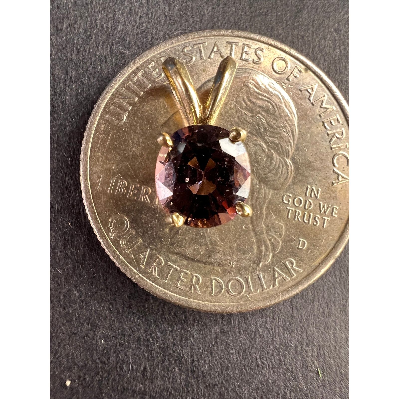 Other 14k gold Violet purple spinel pendant Size ONE SIZE - 14 Thumbnail