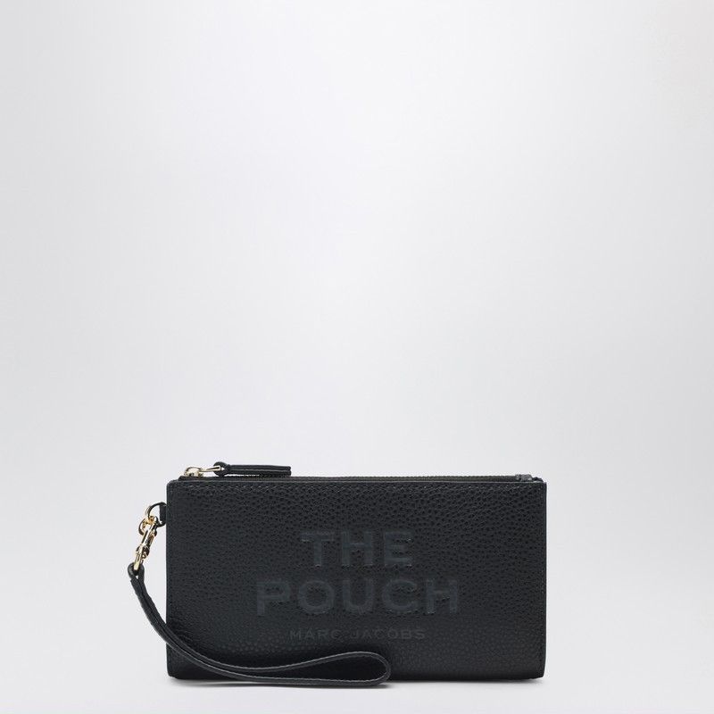 Marc Jacobs Marc Jacobs The Pouch Black Grained Leather Bag Size ONE SIZE - 1 Thumbnail