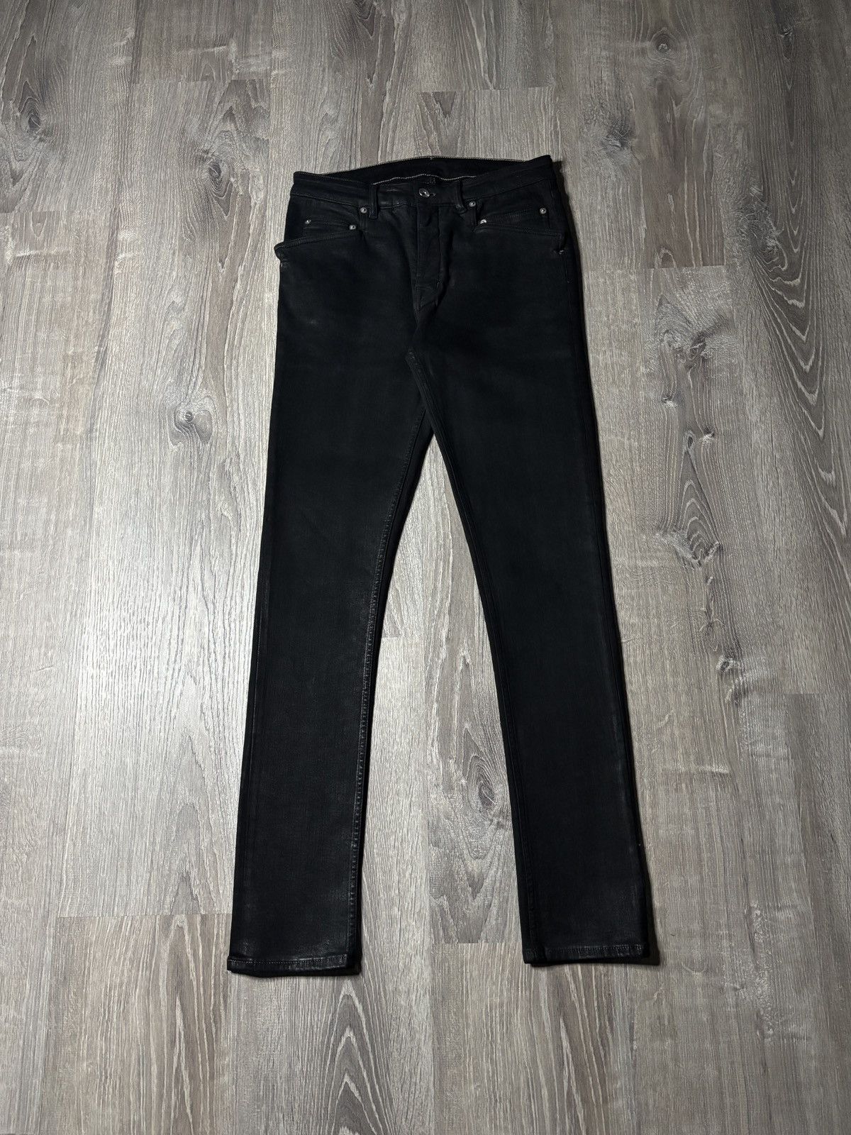 Rick Owens Wax Denim | Grailed