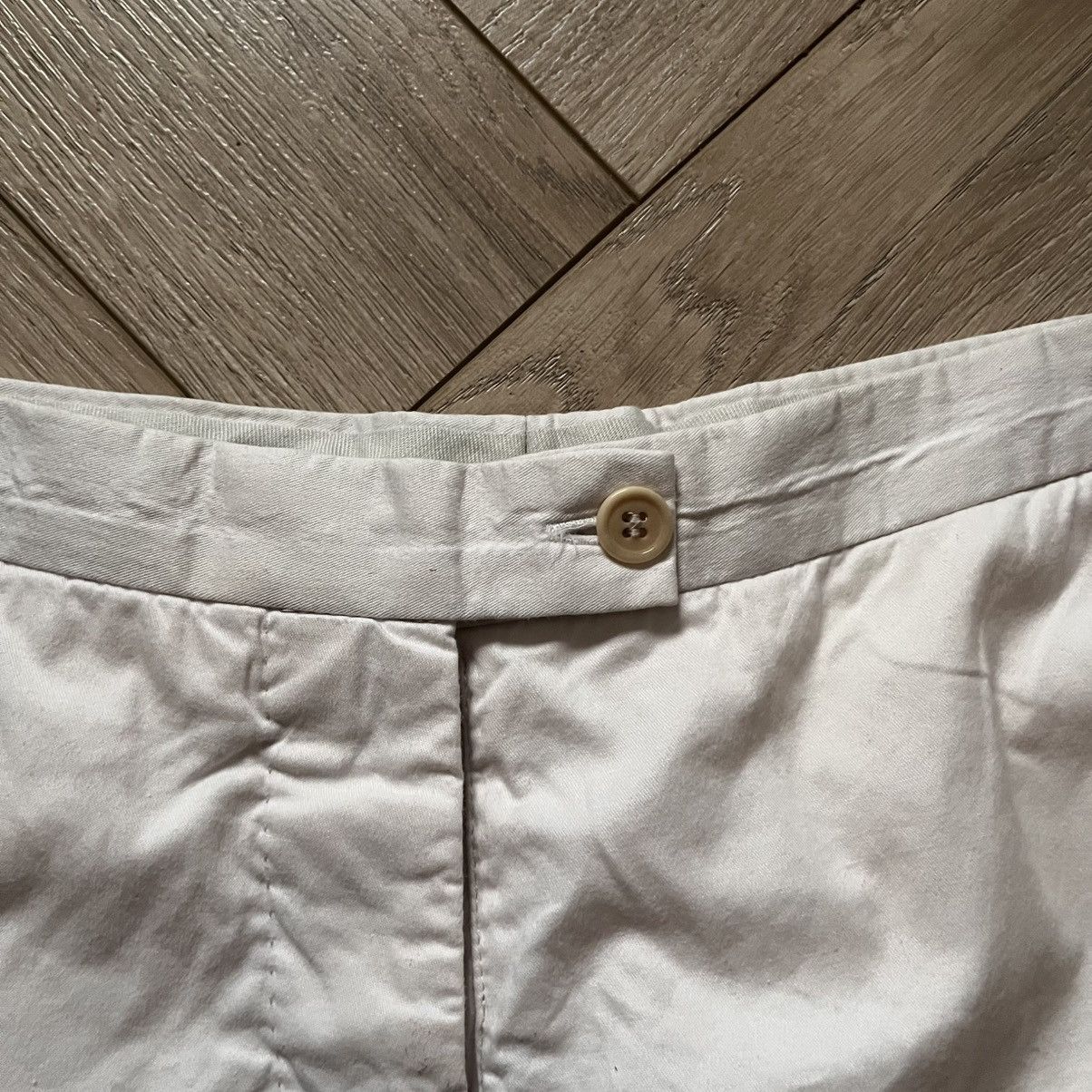 Helmut Lang Helmut Lang Vintage Archive Early 90s Cream Trousers Size 28" / US 6 / IT 42 - 2 Thumbnail