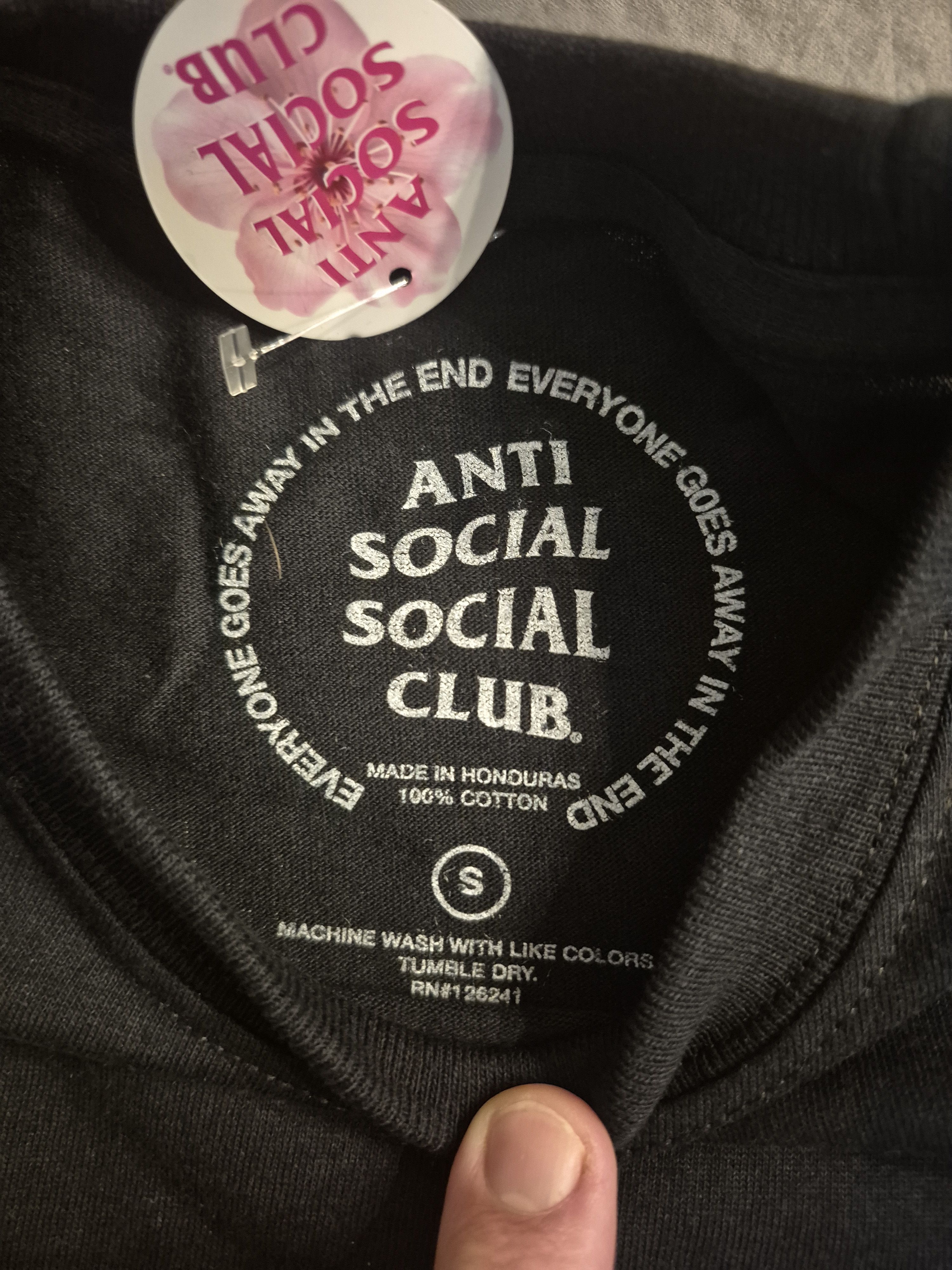Anti Social Social Club Anti Social Social Club Black Tee Size Small BNWT Size US S / EU 44-46 / 1 - 5 Thumbnail