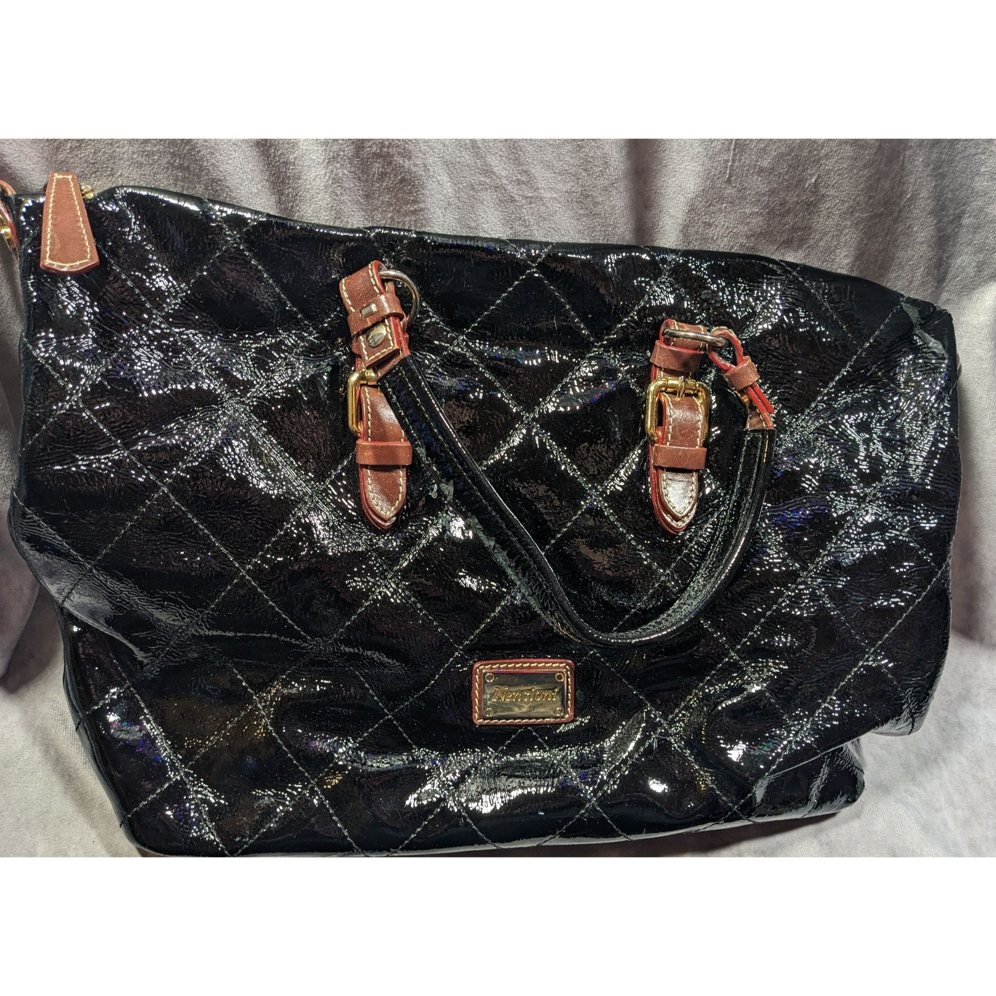 Other Nencioni Firenze Black Leather Italian Slouchy Bag Size ONE SIZE - 12 Thumbnail