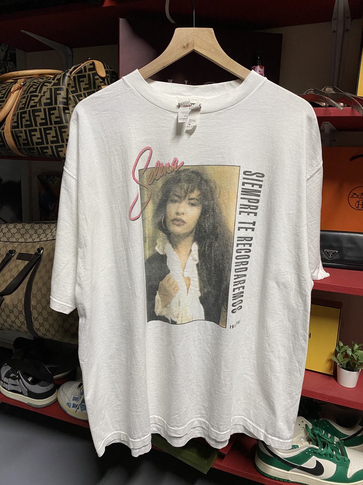 T-shirt Vintage Années 90 Selena Rap - Double Face - Taille XL Homme - Parfait état