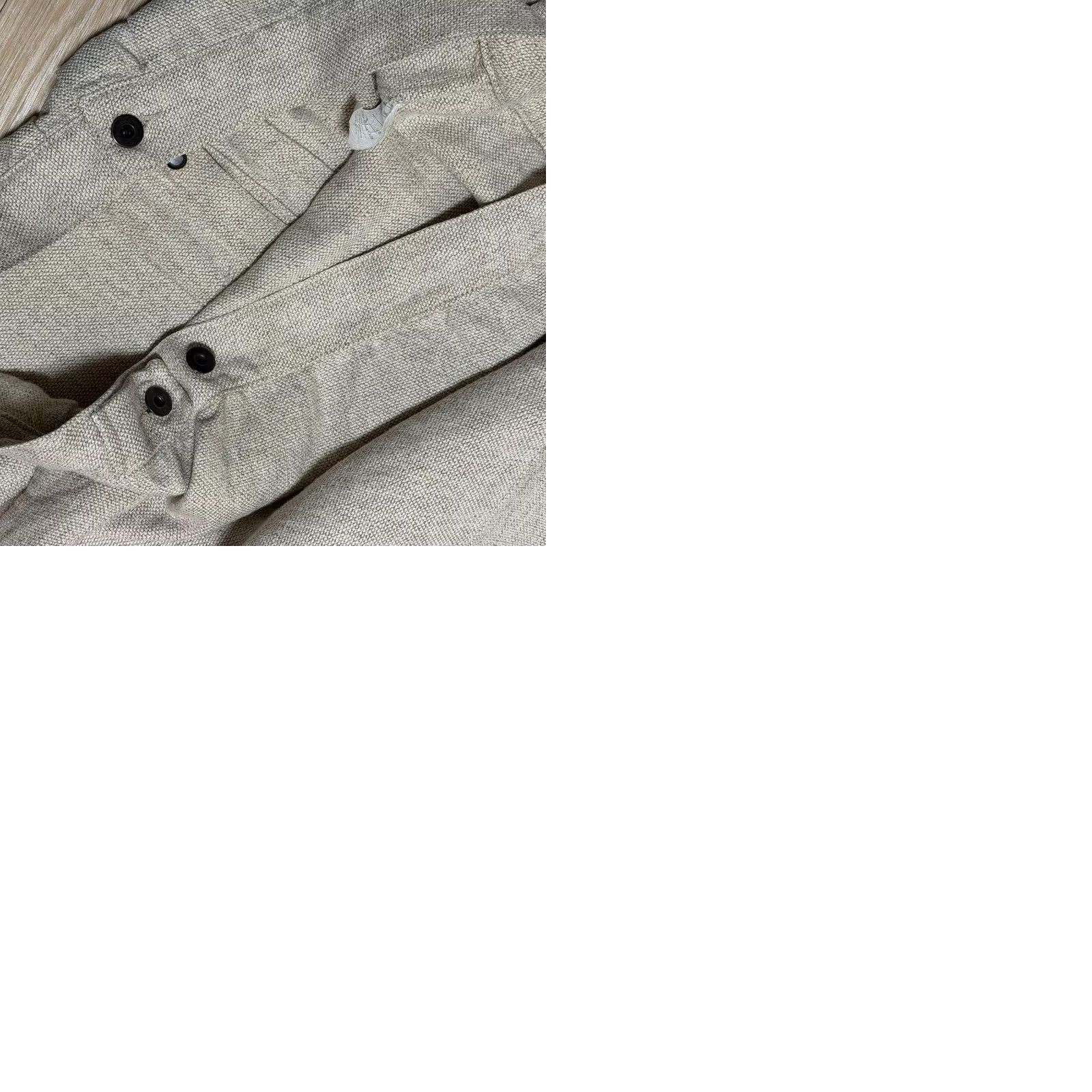 Evan Kinori Evan Kinori Jacket Mens M ecru Early Archive Wool Hemp Rare Size Size US M / EU 48-50 / 2 - 9 Thumbnail