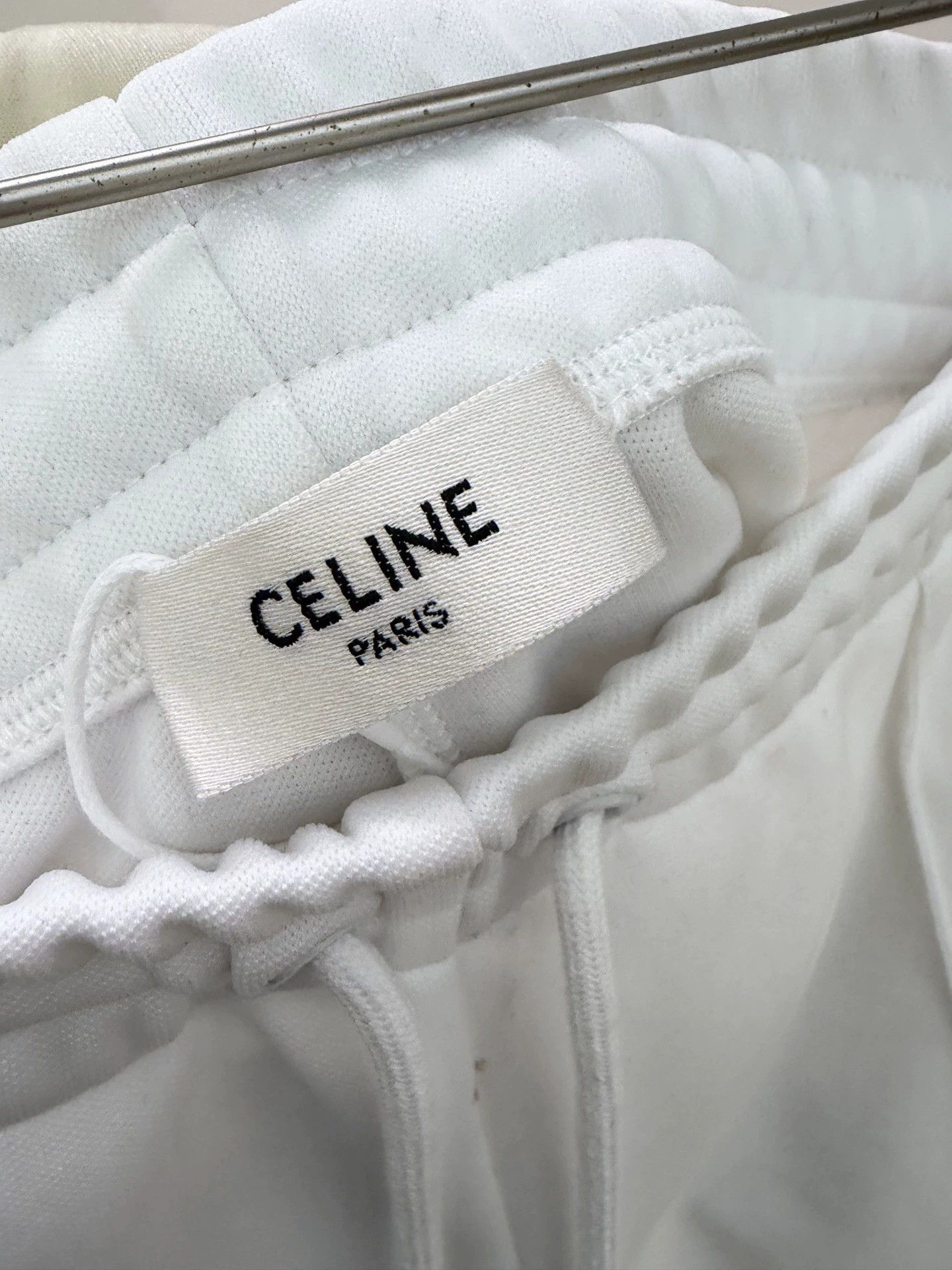 Celine Celine 98 New White & Blue Stripe S Short Stains Size 26" / US 2 / IT 38 - 3 Thumbnail