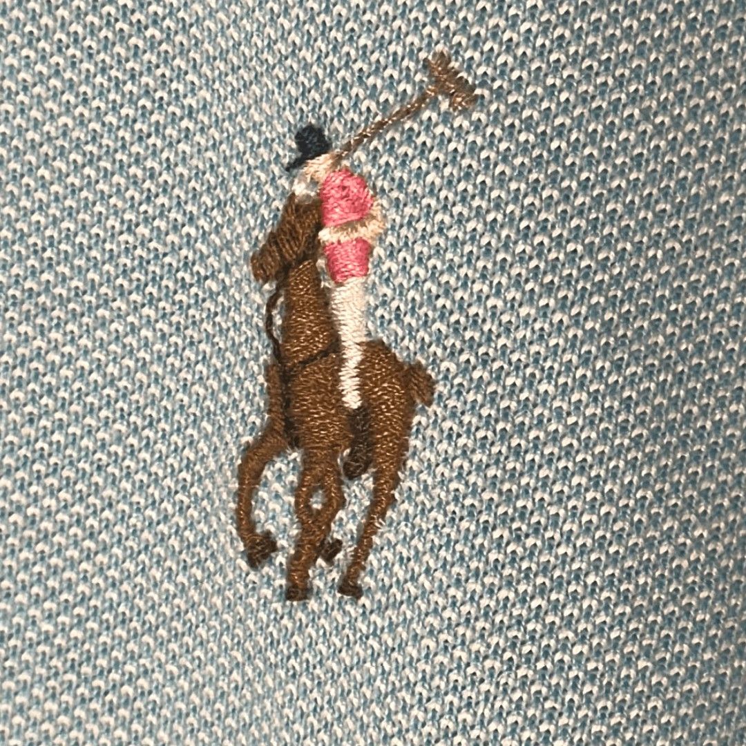 Polo Ralph Lauren Polo Ralph Lauren Knit Dress Shirt XXL Long Sleeve Turquoise Blue Multicolor NEW Men Button-Up Shirt Size 48R - 3 Thumbnail
