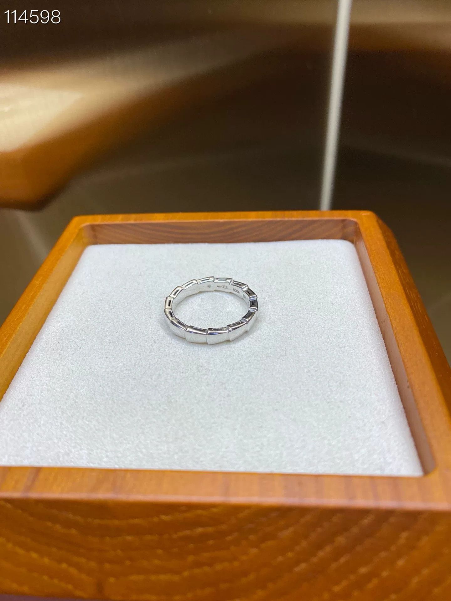 Bvlgari Bvlgari Snake Bone White Gold Ring Size ONE SIZE - 1 Thumbnail
