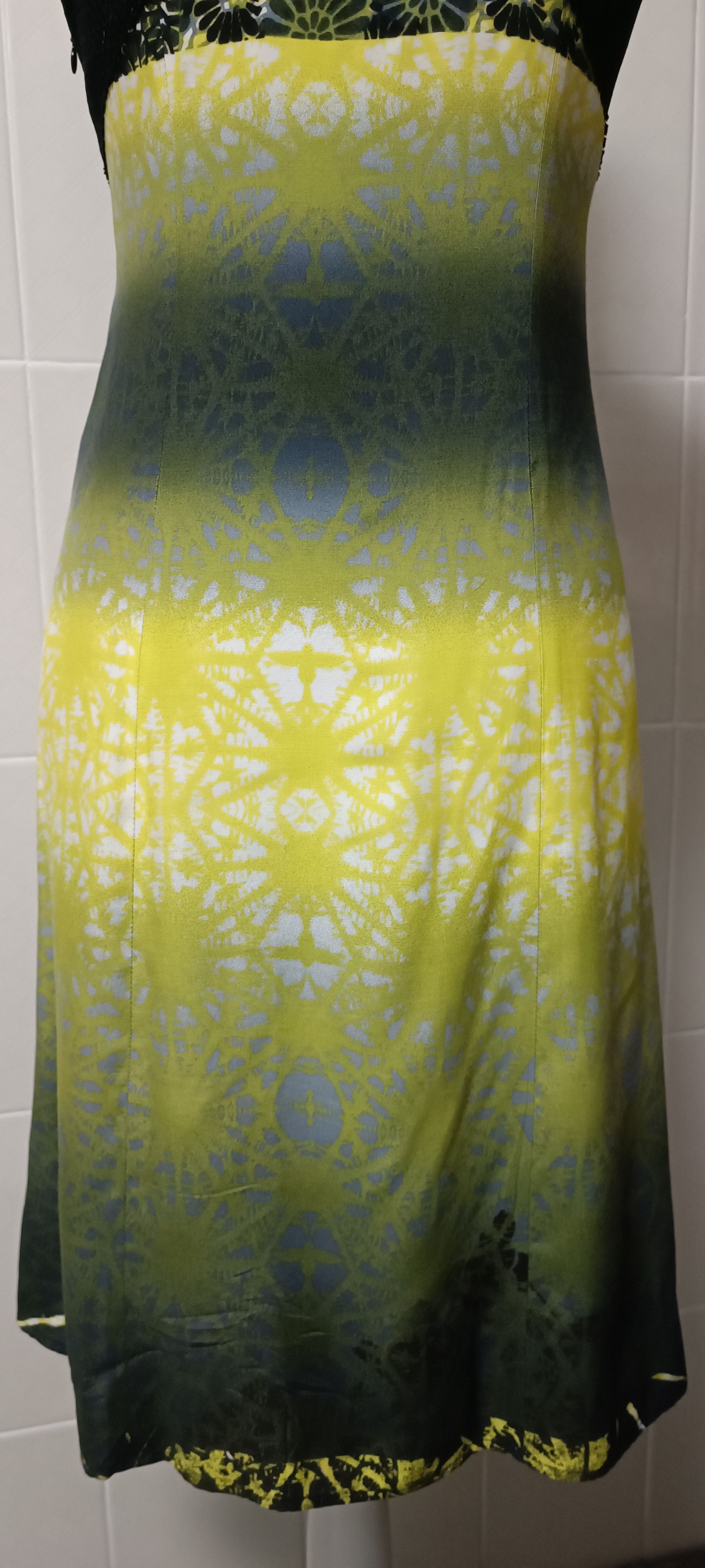 Jean Paul Gaultier SS2000 - Psychedelic print midi dress Size S / US 4 / IT 40 - 16 Thumbnail