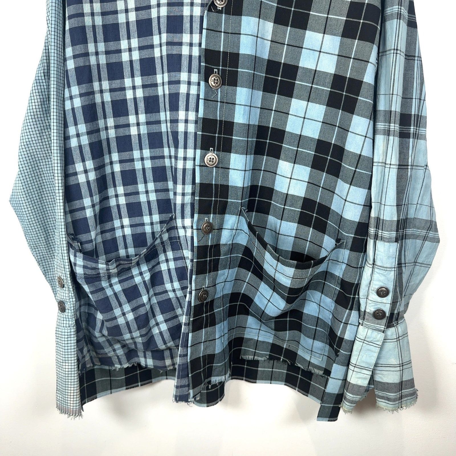 Greg Lauren Greg Lauren Hybrid Patch Flannel Shirt Size US L / EU 52-54 / 3 - 3 Thumbnail