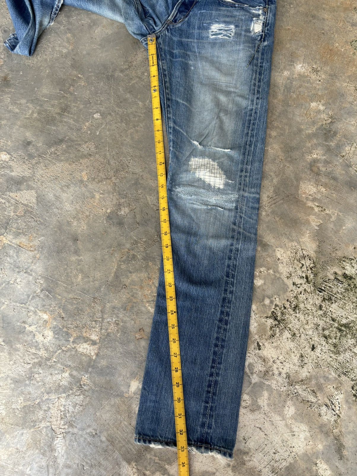 Hysteric Glamour Hysteric Glamour Distressed Selvedge Denim Size US 30 / EU 46 - 16 Thumbnail