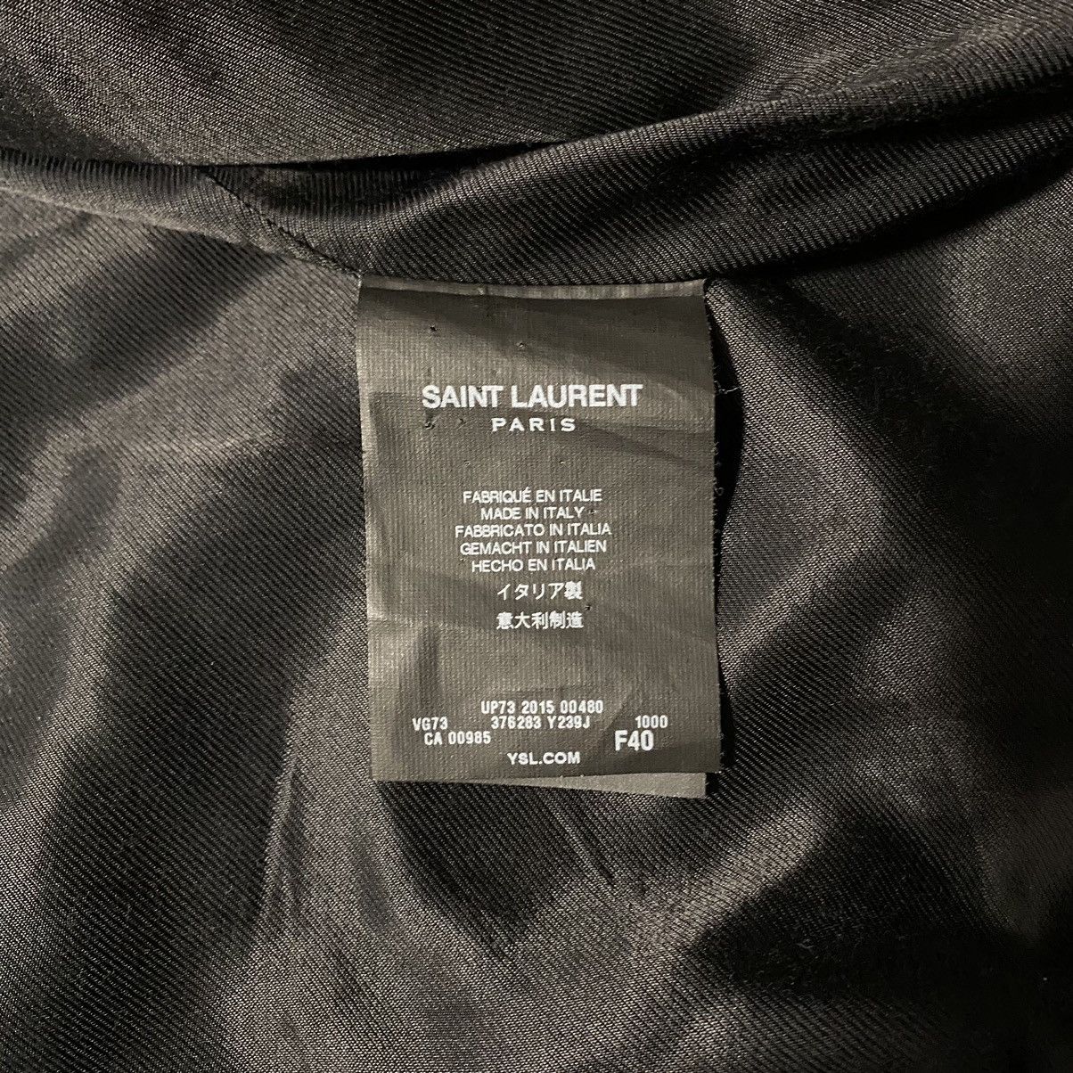 Saint Laurent Paris Saint Laurent FW15 Teddy jacket by Hedi Slimane Size US S / EU 44-46 / 1 - 5 Thumbnail