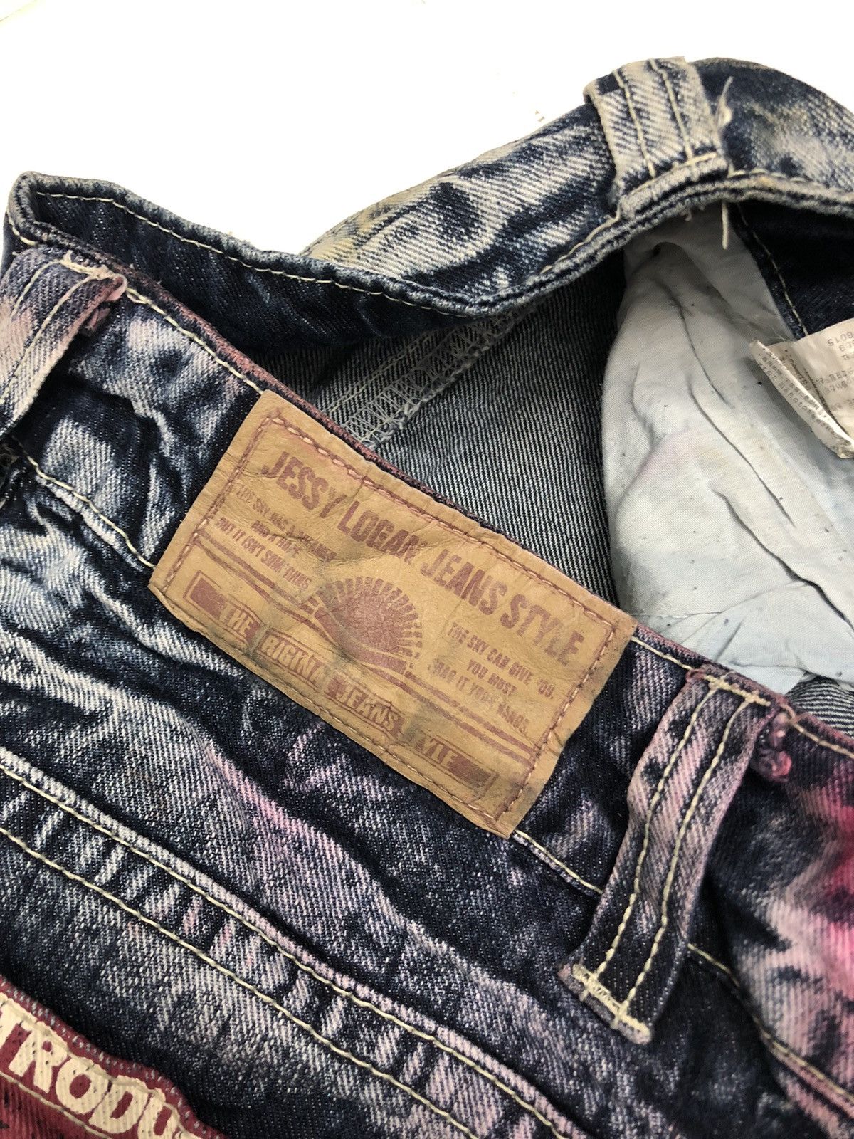 Hysteric Glamour × Undercover 🔥JESSY LOGAN THRASHED DISTRESSED DENIM PUNK JEANS Size US 28 / EU 44 - 10 Thumbnail