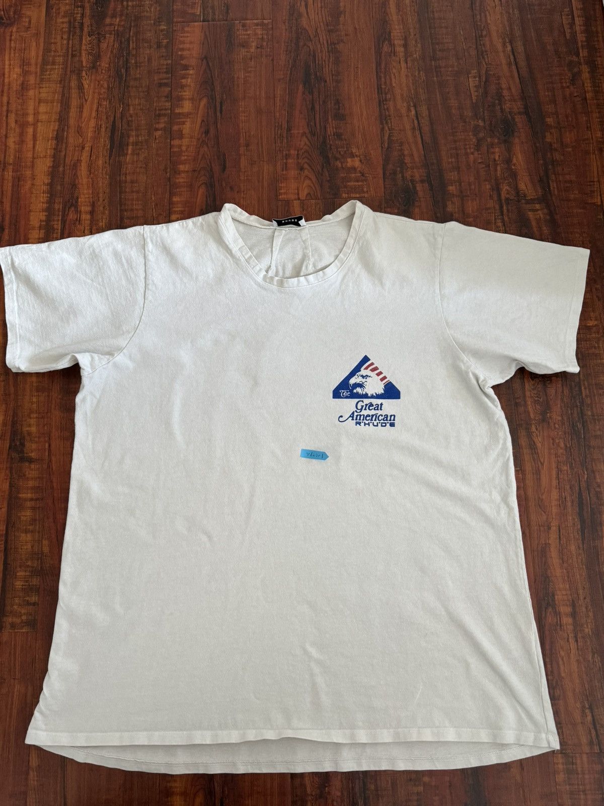 image of Rhude Great American Reality T-Shirt in Off White, Men's (Size Large)