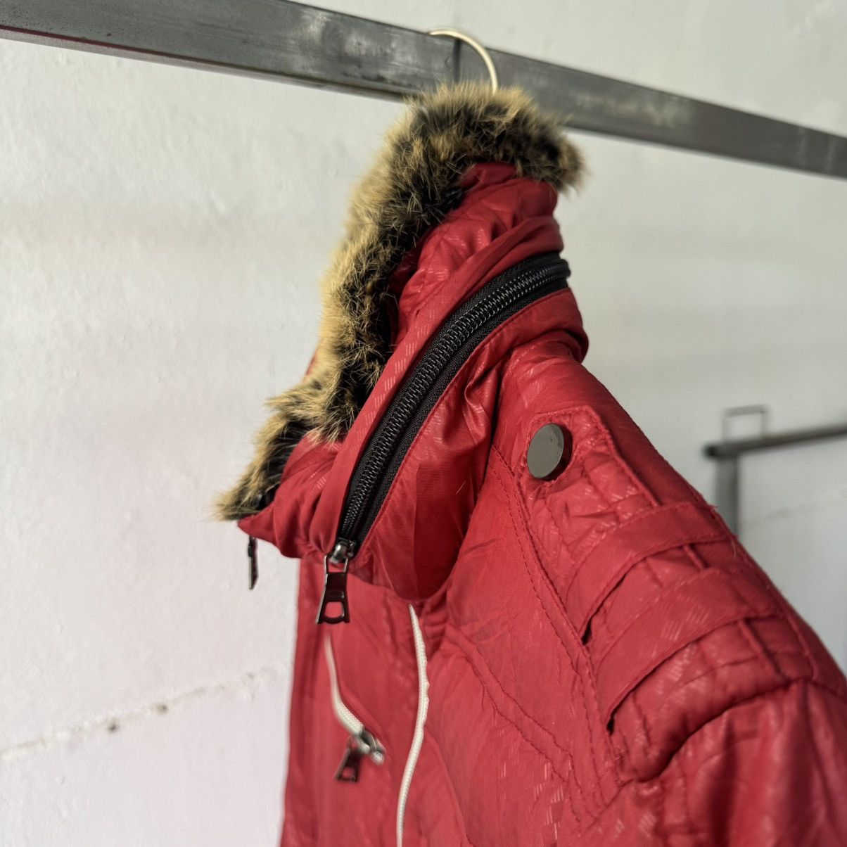 If Six Was Nine Jun Men Japanese Brand Puffer Fur Vkei Riding Jacket Size US M / EU 48-50 / 2 - 10 Thumbnail