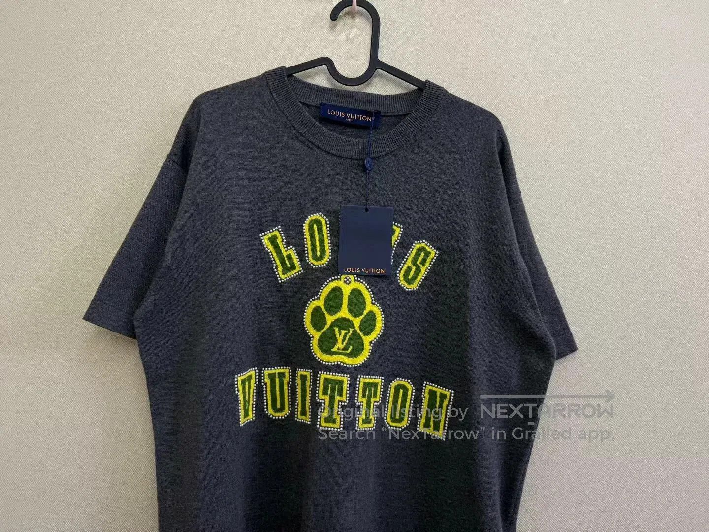 Louis Vuitton louis vuitton gray logo knit short sleeve. Size US M / EU 48-50 / 2 - 2 Thumbnail