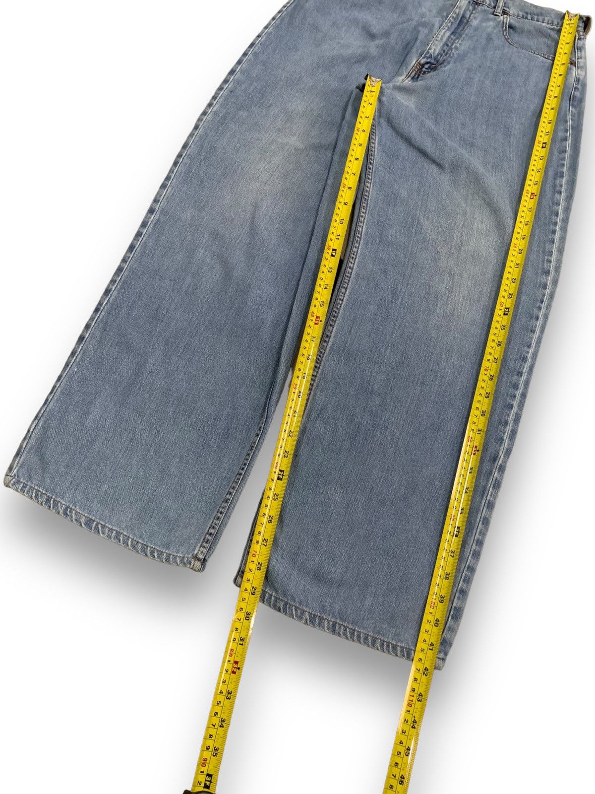 Levi's Vintage 90s Levis 529 White Tab Blue Washed Baggy Jeans Size US 32 / EU 48 - 15 Thumbnail