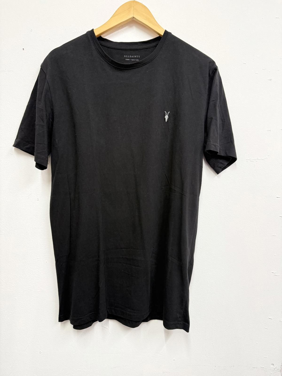 Allsaints AllSaints Men's Black Crew Neck T-Shirt XL Size US XL / EU 56 / 4 - 1 Thumbnail