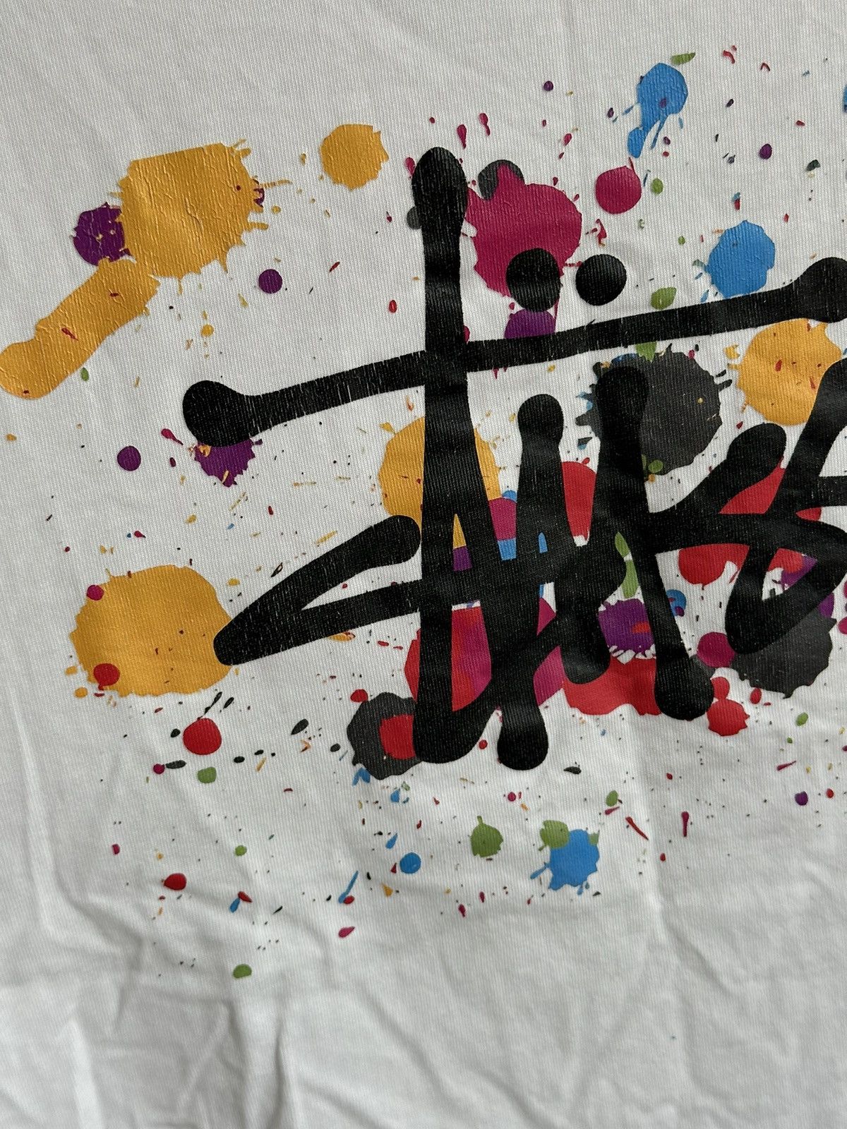 Stussy 🔥VINTAGE STUSSY BIG PAINTED LOGO T-SHIRT🔥 Size US S / EU 44-46 / 1 - 3 Thumbnail