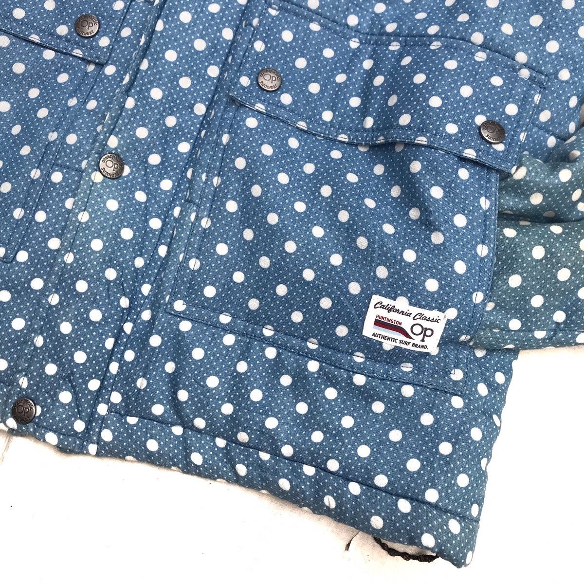 Ocean Pacific × Vintage Vintage Op Ocean Pacific Puffer bulang down Jacket Polkadots Size US L / EU 52-54 / 3 - 17 Thumbnail