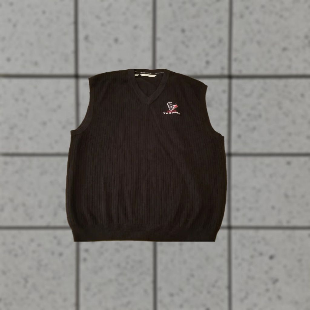 Cutter & Buck Cutter & Buck Houston Texans Vest Mens XL Navy Blue Cotton Size US XL / EU 56 / 4 - 1 Thumbnail