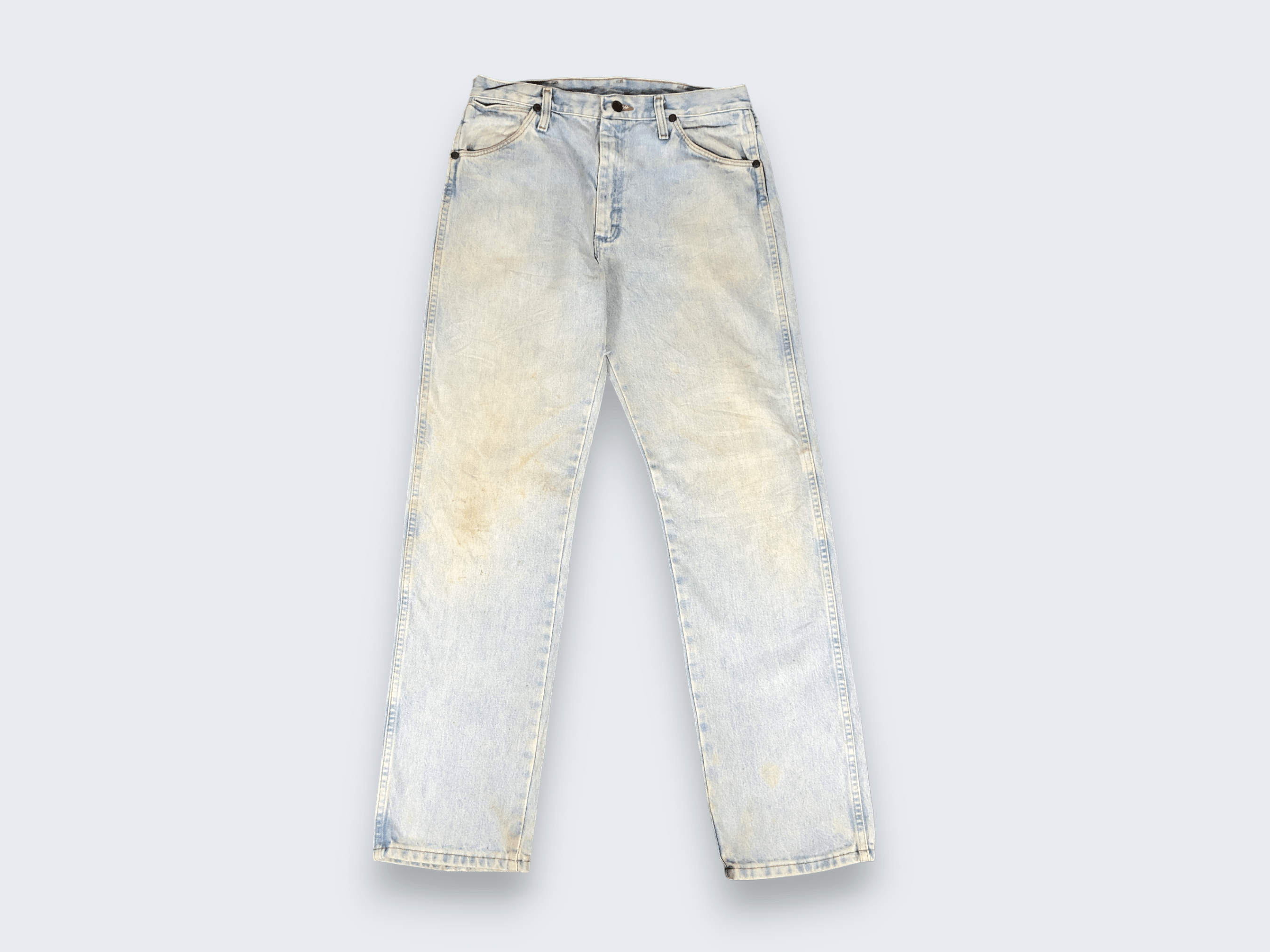 Vintage × Wrangler Vintage Wrangler Light Blue Wash Jeans L1069 Size US 31 - 1 Thumbnail