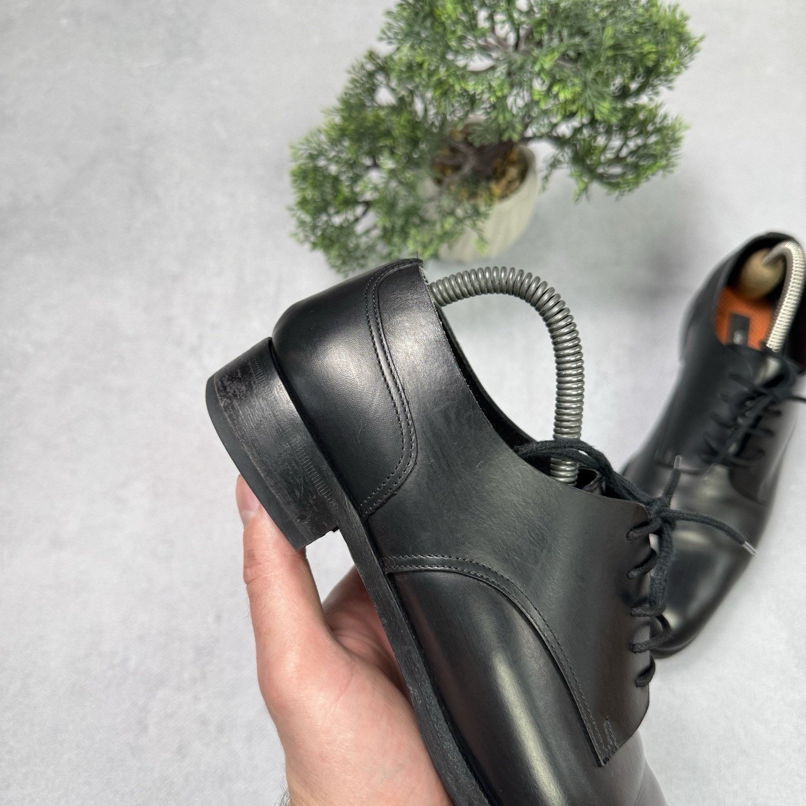 Dsquared2 Dsquared2 Men Derby Oxford Shoes Size EU 39 US 6 Black Size US 6 / EU 39 - 3 Thumbnail