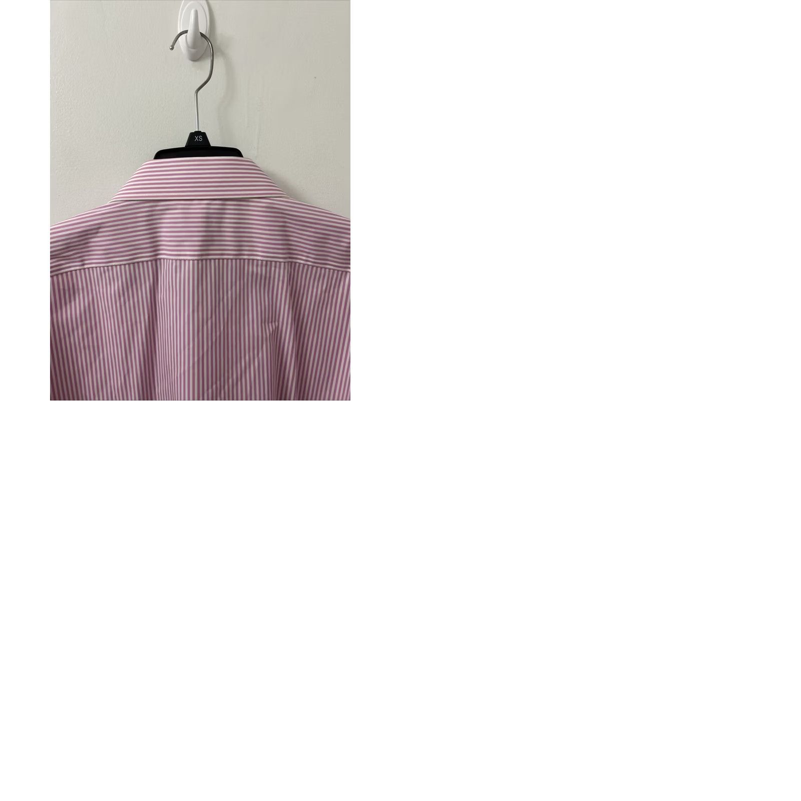 Ralph Lauren Lauren Ralph Lauren Shirt Men 18 Pink White Striped Classic Fit Stretch Non Iron Dress Shirt Button-Down Collar Mens Size US XXL / EU 58 / 5 - 9 Thumbnail